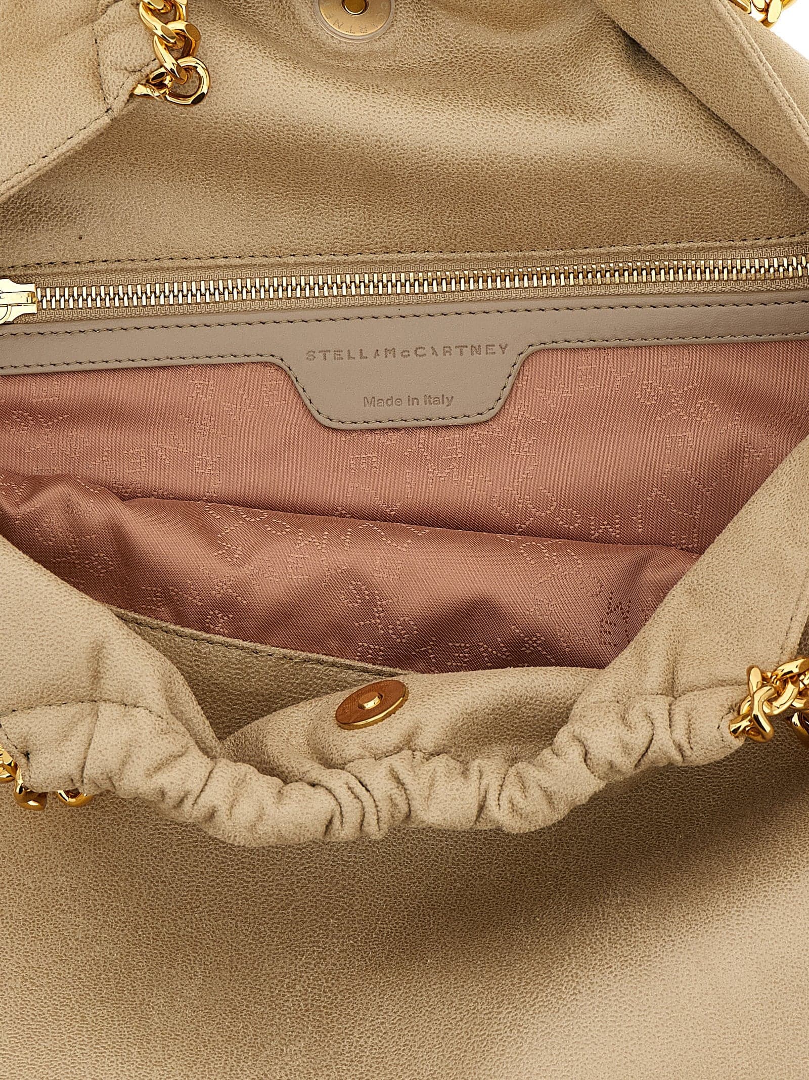 Beige Polyester Shoulder Bag - 4
