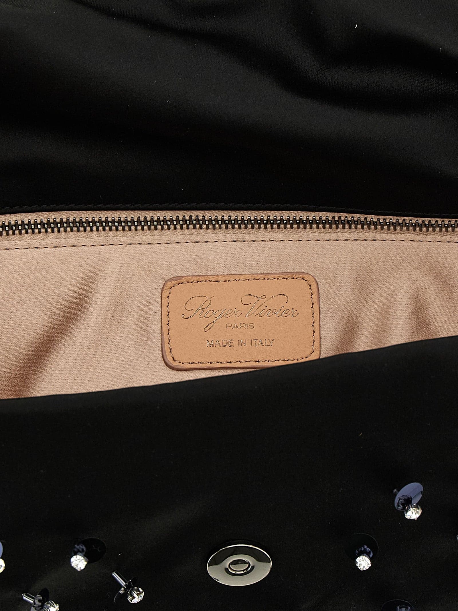 Black Viscose Clutch Bag - 4