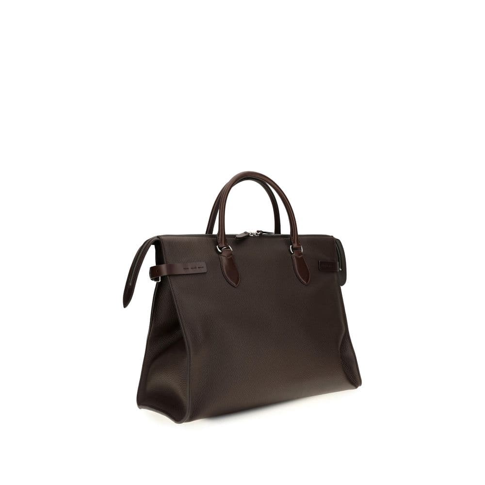 Brown Calf Leather Bos Taurus Handbag - 3