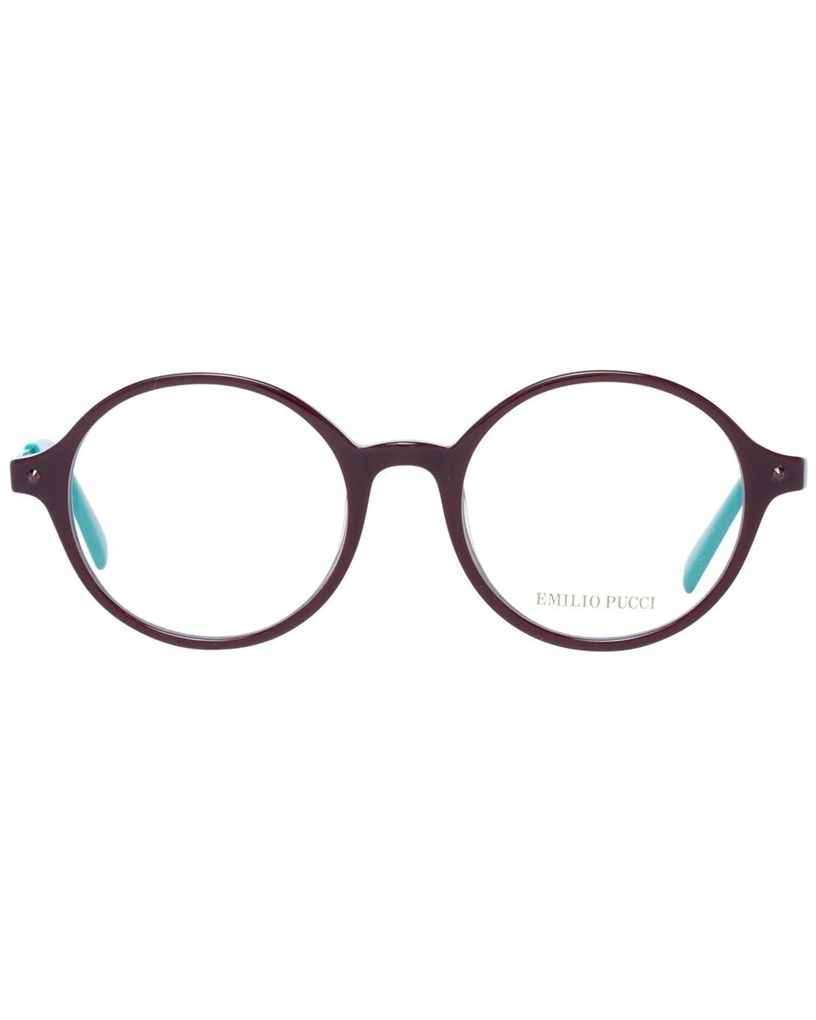 Burgundy Plastic Glasses (Frames) - 2