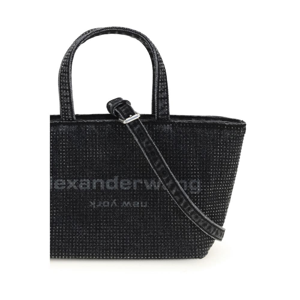 Gray Cotton Shoulder Bag - 4