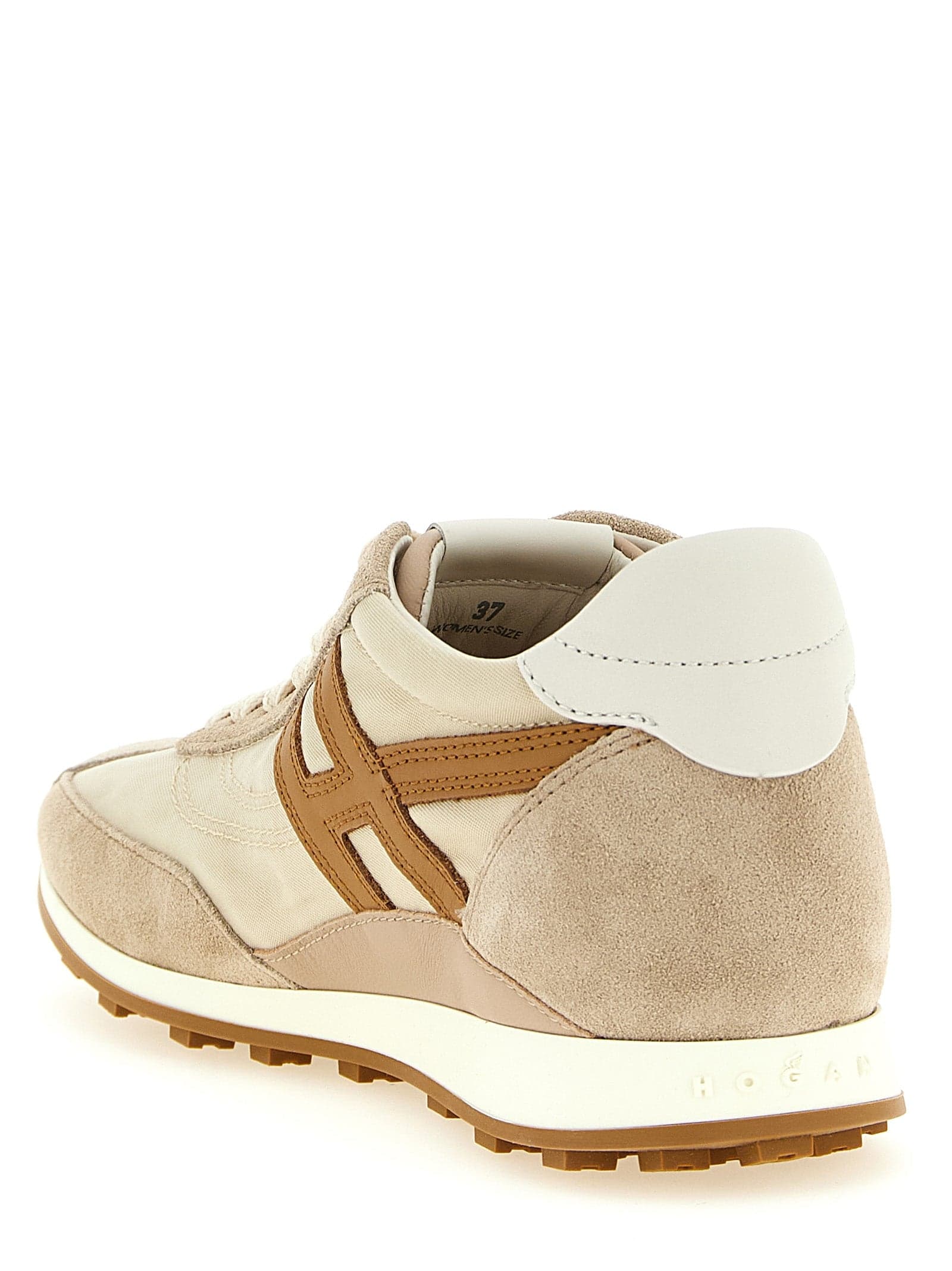 Beige Polyamide Athletic Sneakers - 3