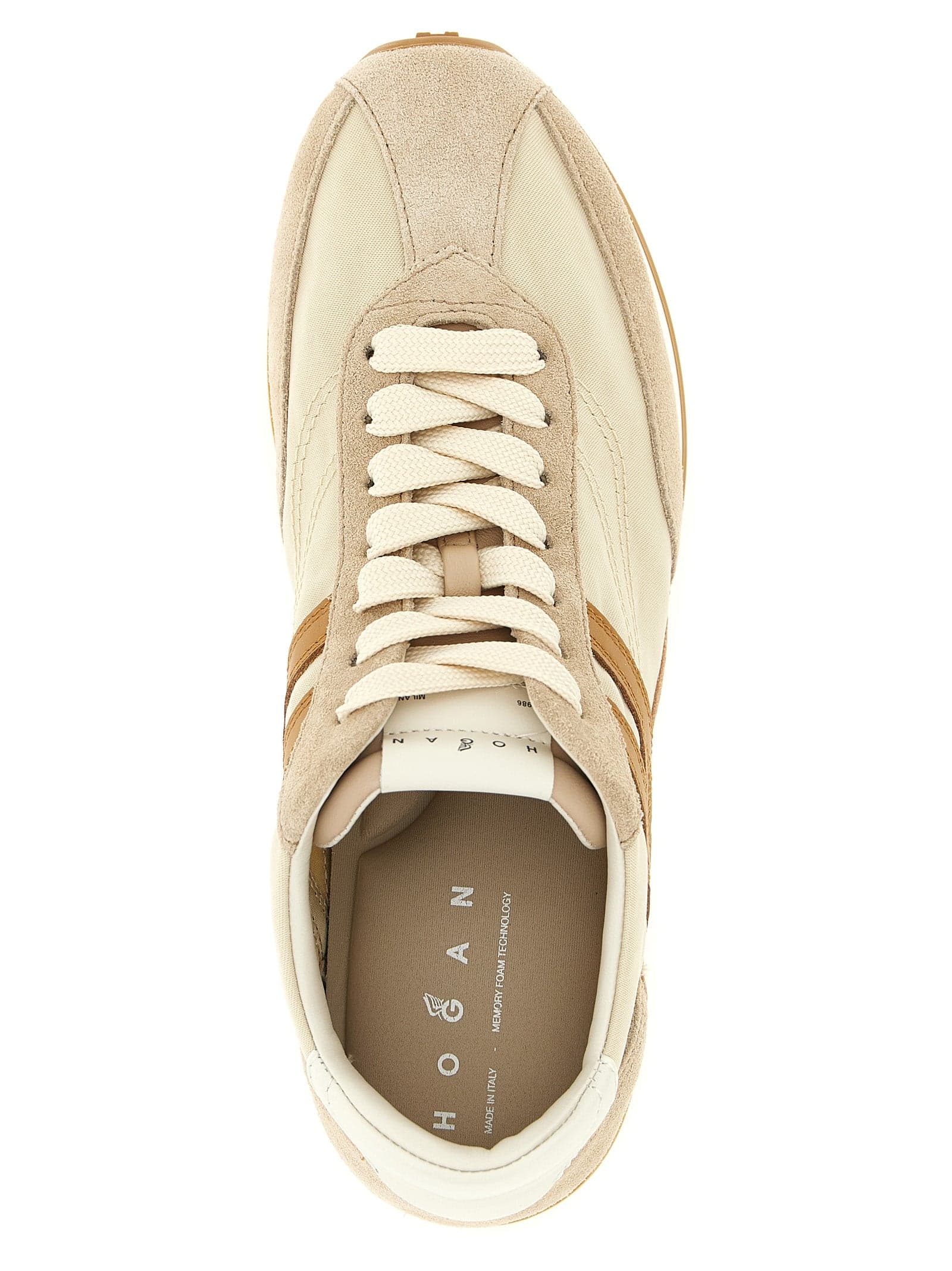 Beige Polyamide Athletic Sneakers - 4