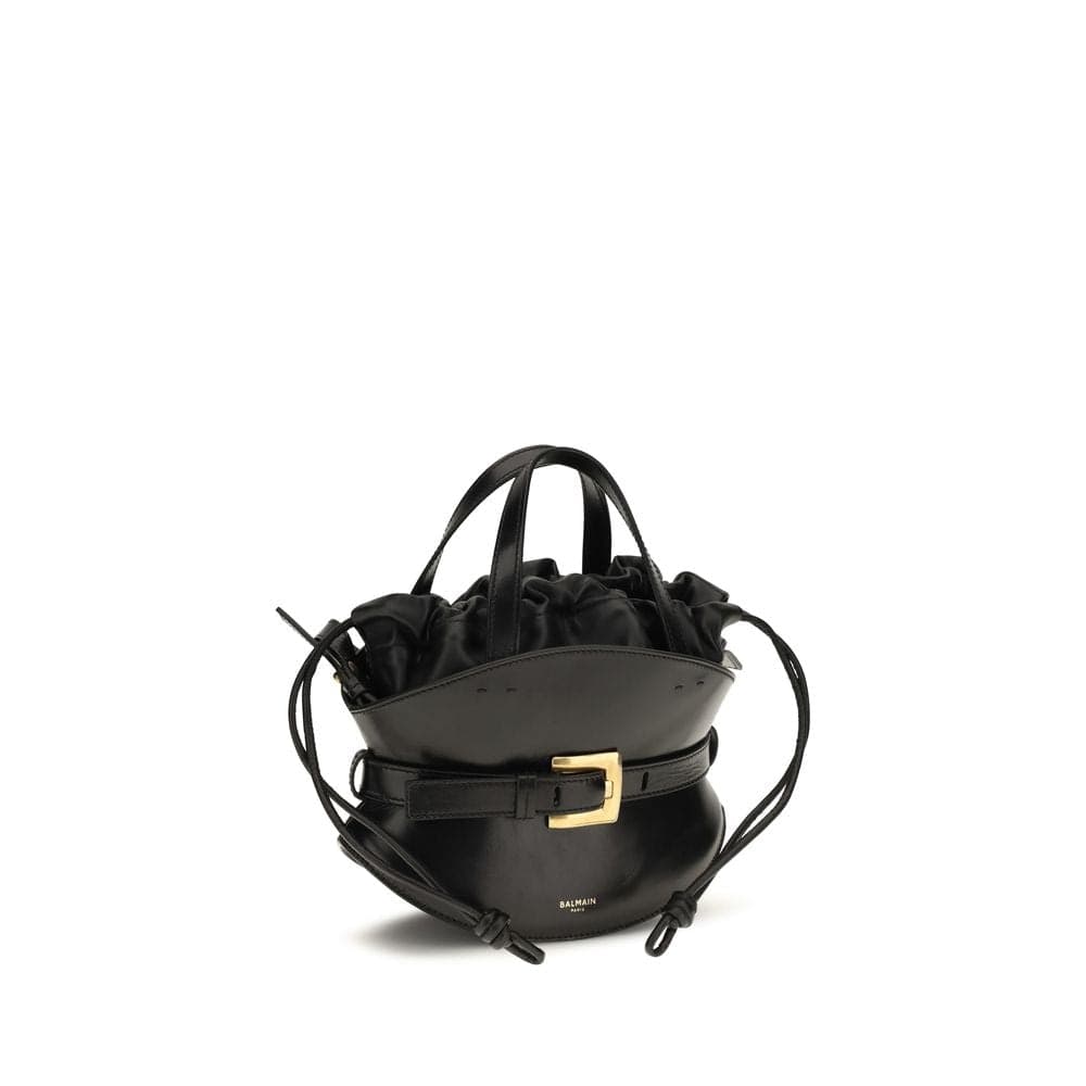 Black Calf Leather Bos Taurus Shoulder Bag - 2