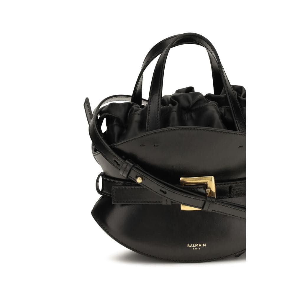 Black Calf Leather Bos Taurus Shoulder Bag - 4