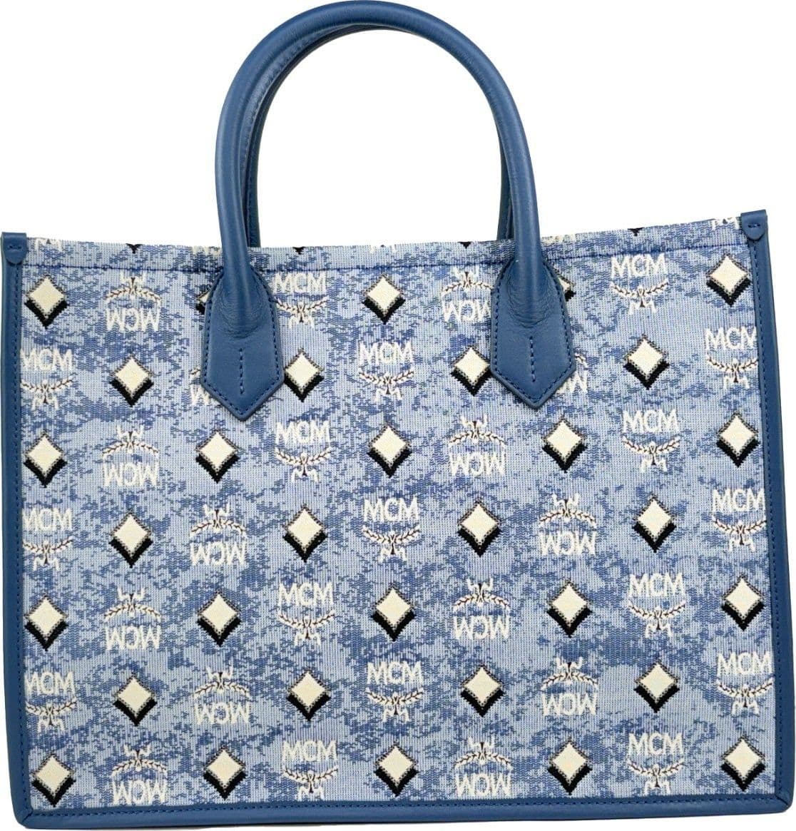 MCM Aren Munchen Denim Tote Bag - 3