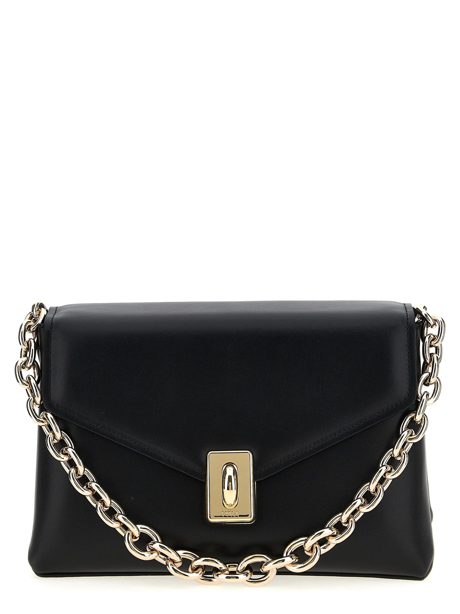 Black Leather Shoulder Bag