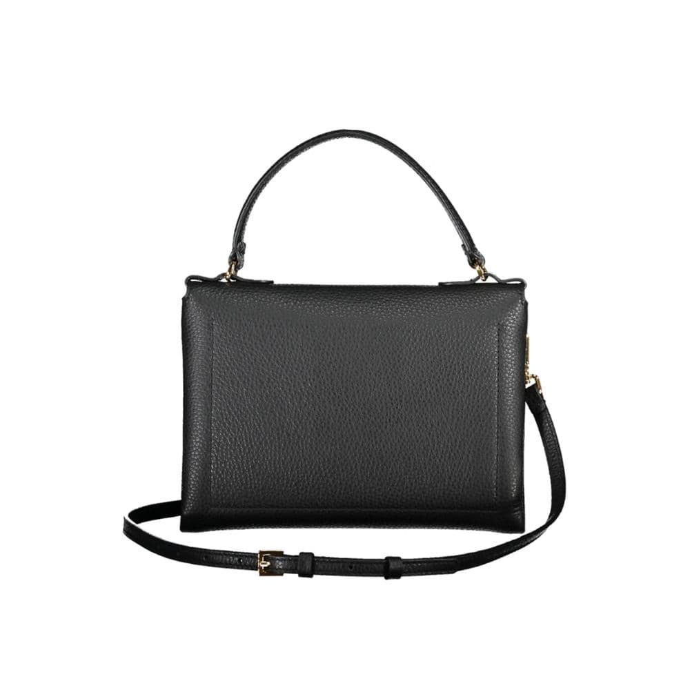 Black Leather Women Handbag - 2