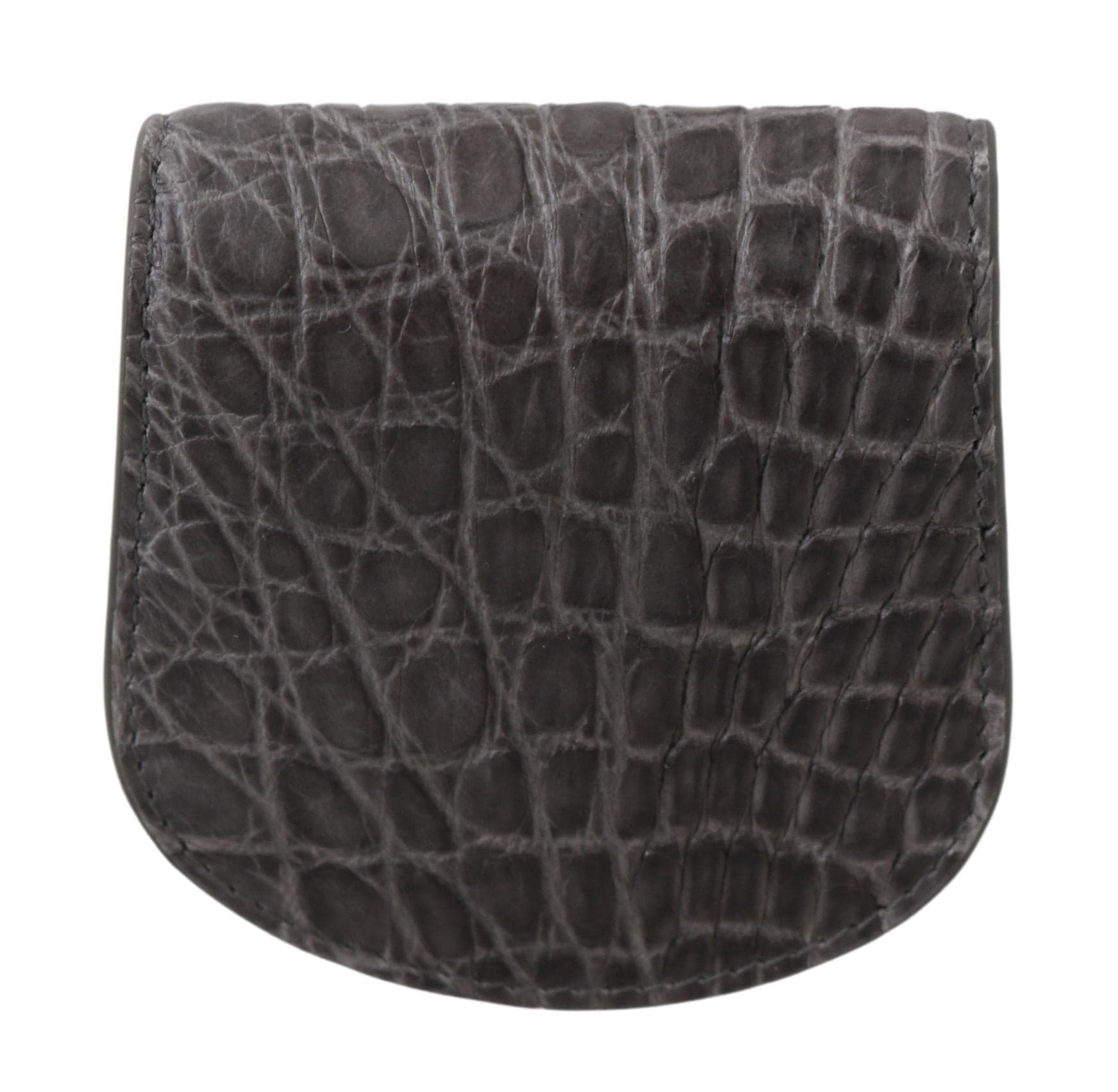 Gray Exotic Skin Condom Case Holder Pocket Wallet - 2