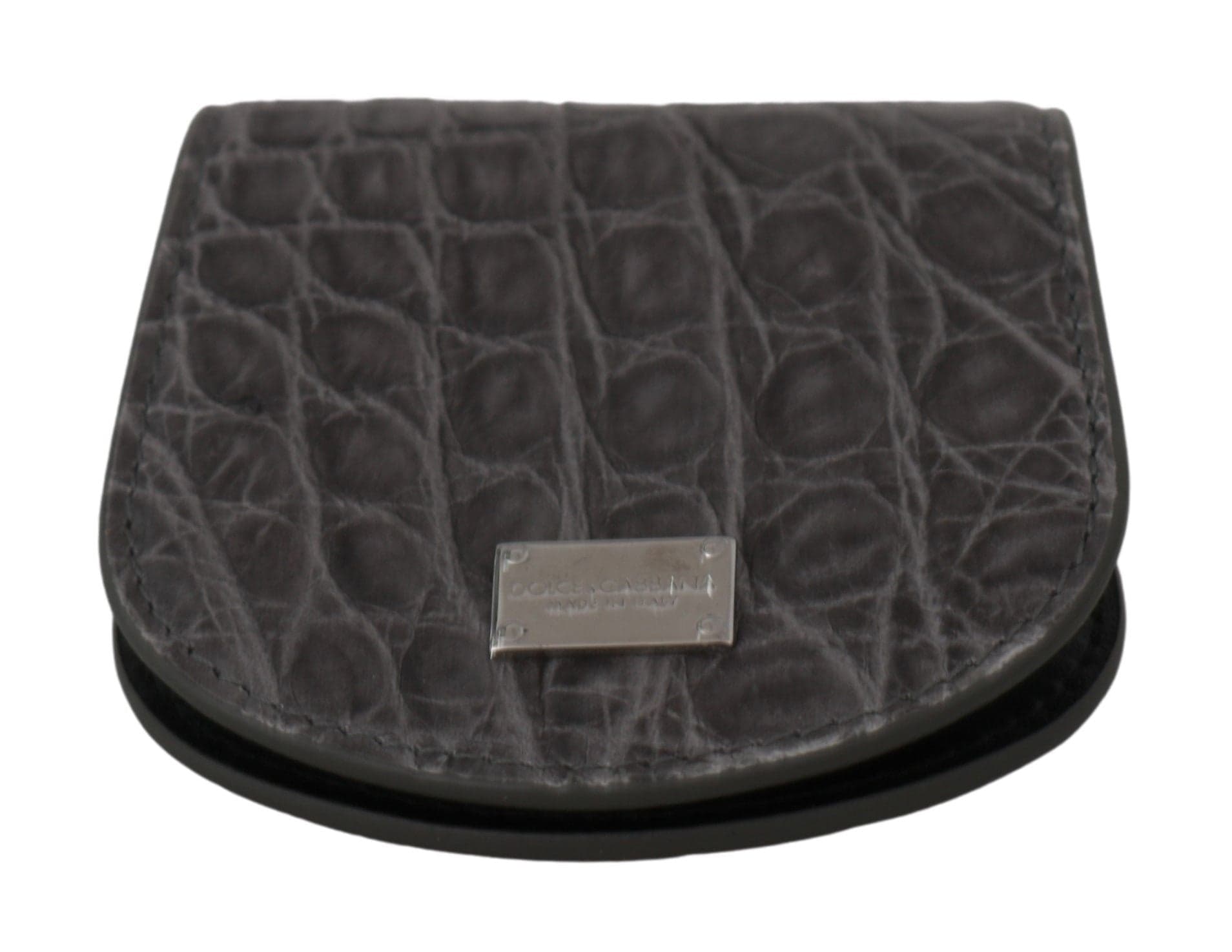 Gray Exotic Skin Condom Case Holder Pocket Wallet - 3