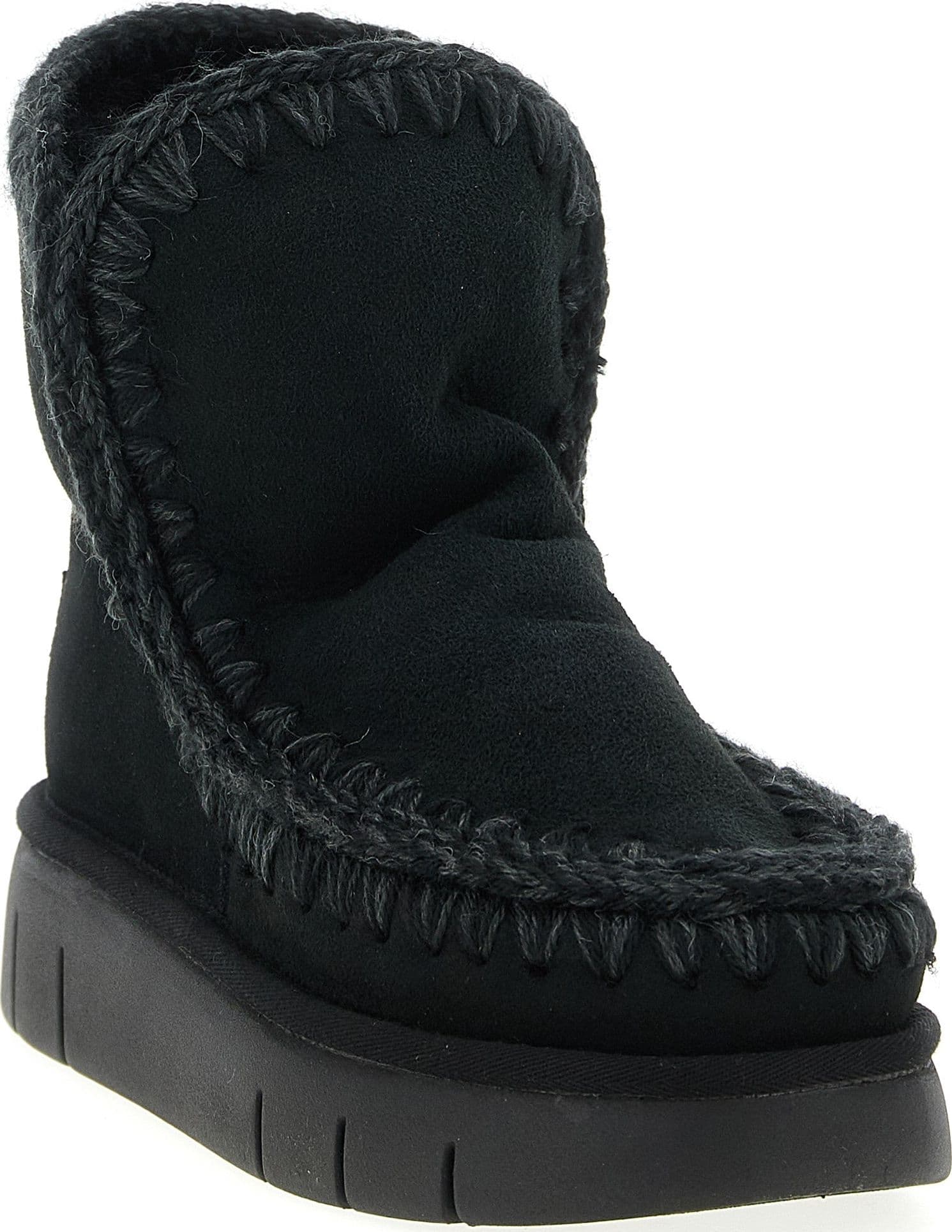 Black Lamb Leather Ankle Boots - 2