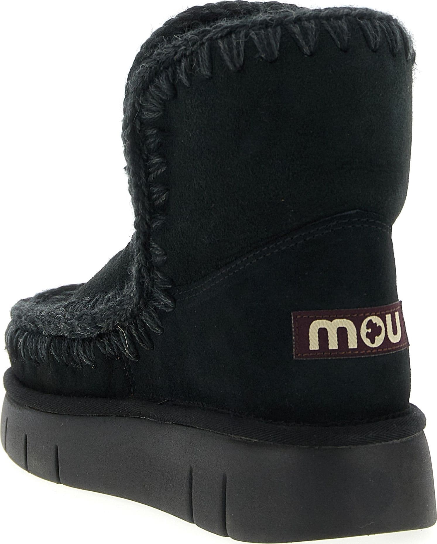 Black Lamb Leather Ankle Boots - 3