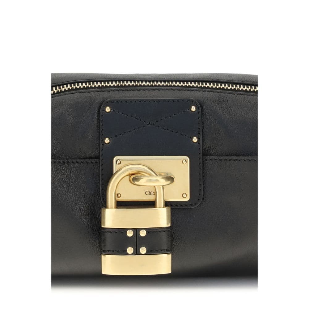 Black Calf Leather Bos Taurus Shoulder Bag - 4