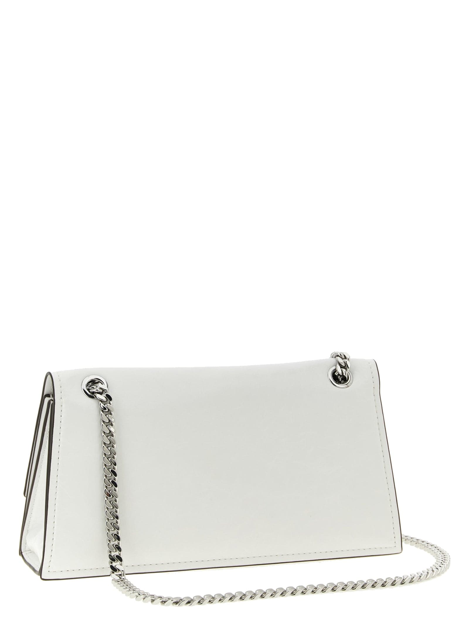 White Lamb Leather Shoulder Bag - 2