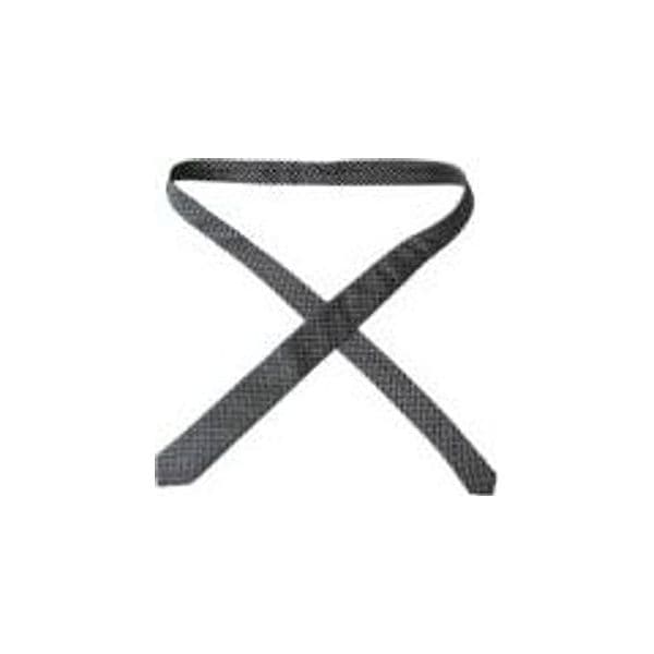 Black 100% Silk Patterned Adjustable Men Tie - 3