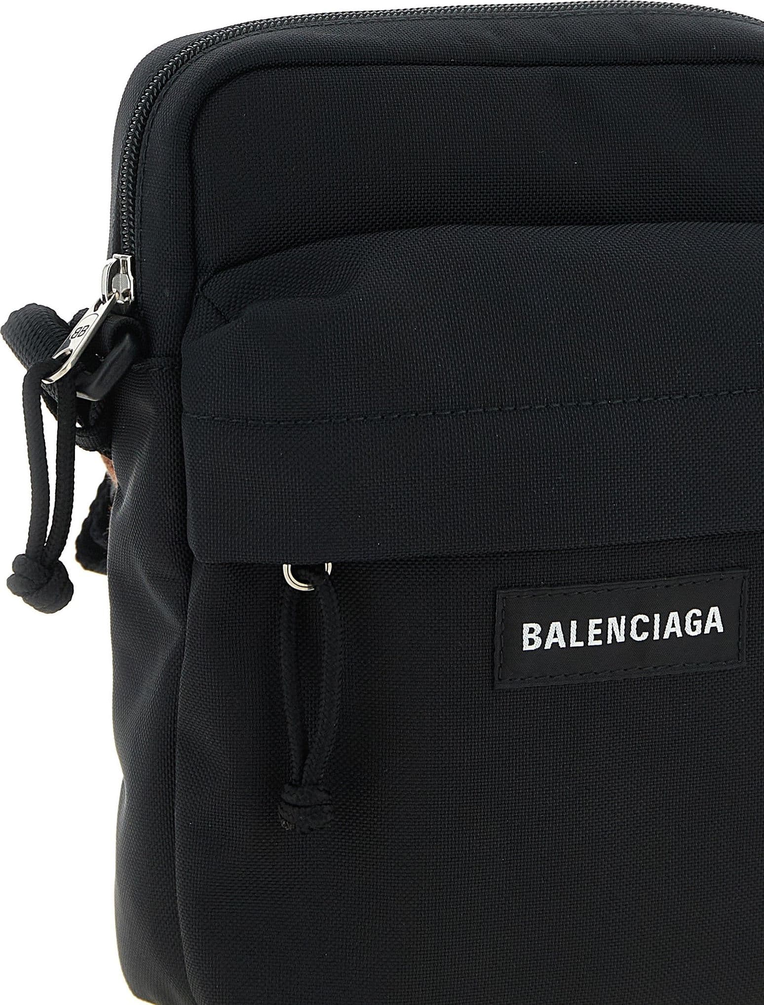 Black Polyamide Crossbody Bag - 3