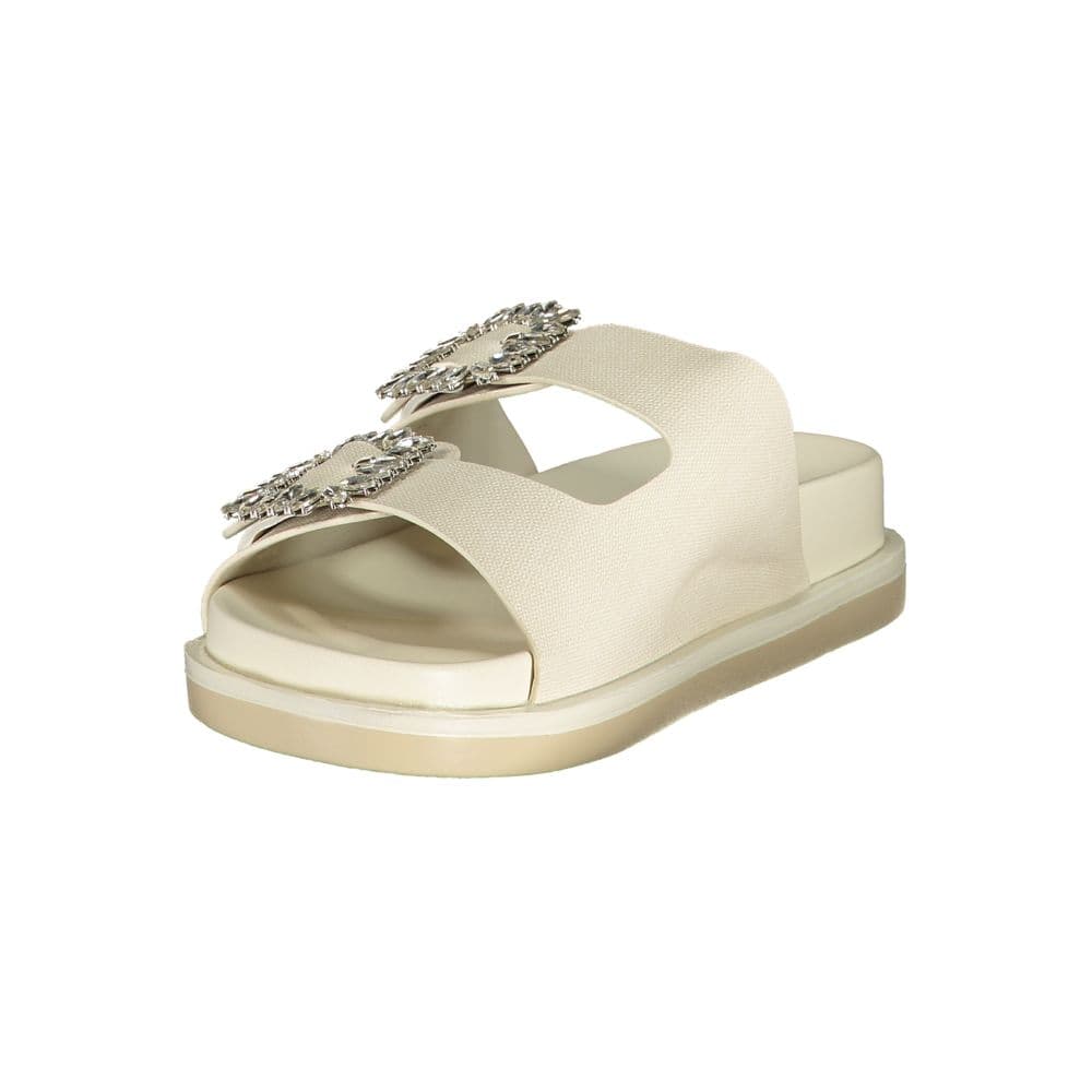 White Polyurethane Women's Slipper - 3