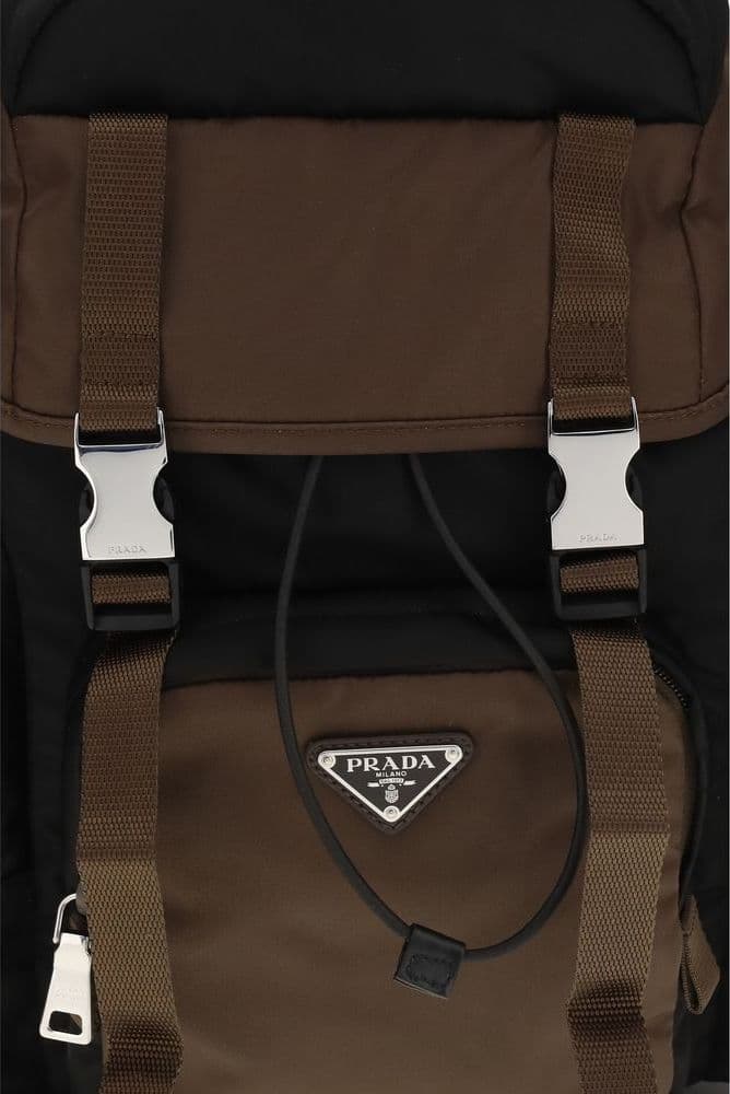 Brown Recycled Polyamide Backpack - 3