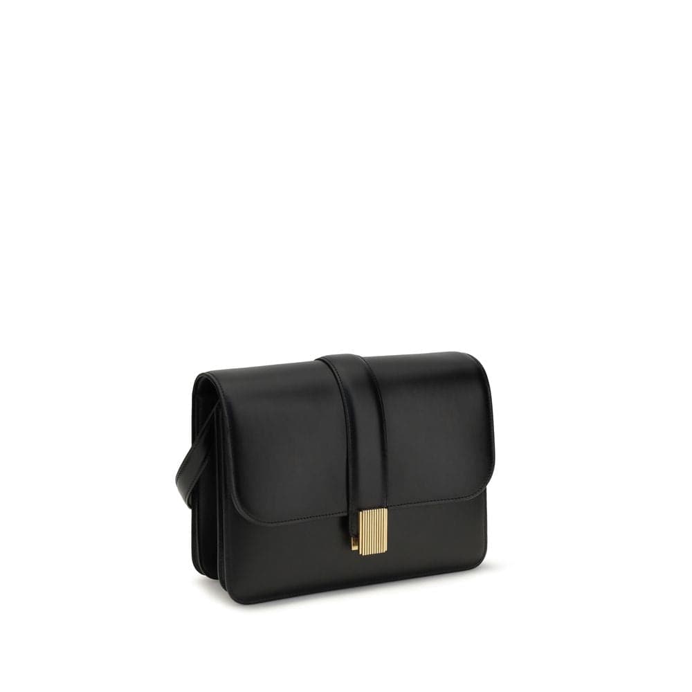 Black Calf Leather Bos Taurus Shoulder Bag - 2