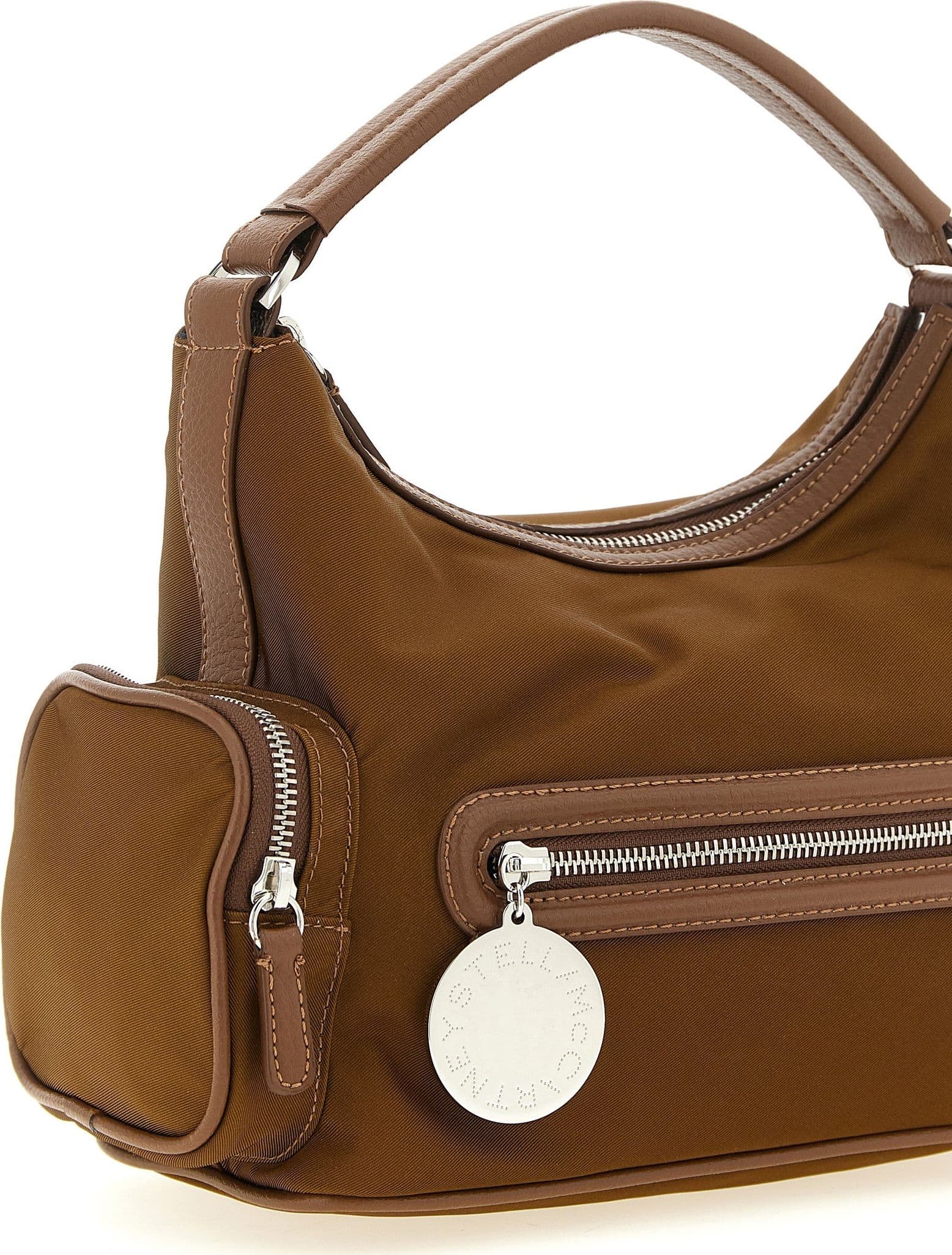 Brown Polyamide Crossbody Bag - 3