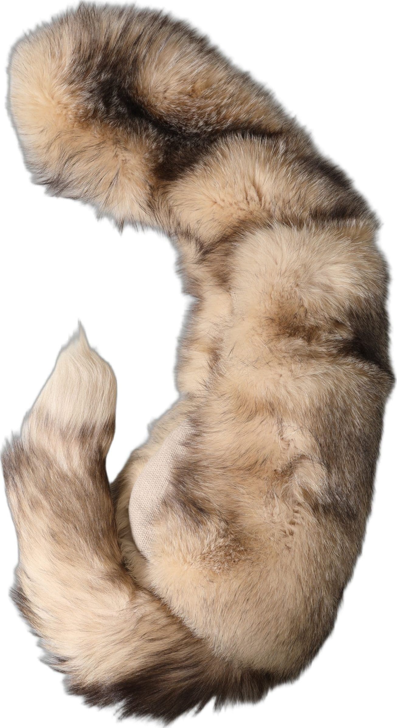 Brown Frost Fox Fur Neck Warmer Winter Scarf - 3
