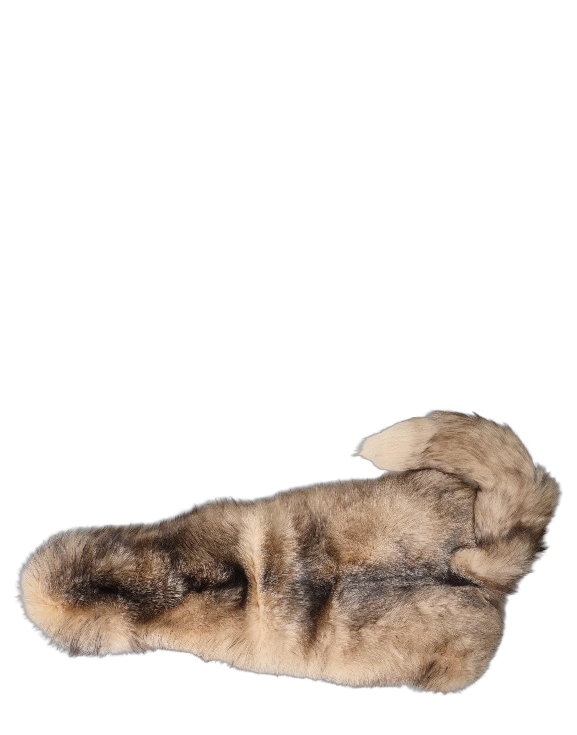 Brown Frost Fox Fur Neck Warmer Winter Scarf - 5