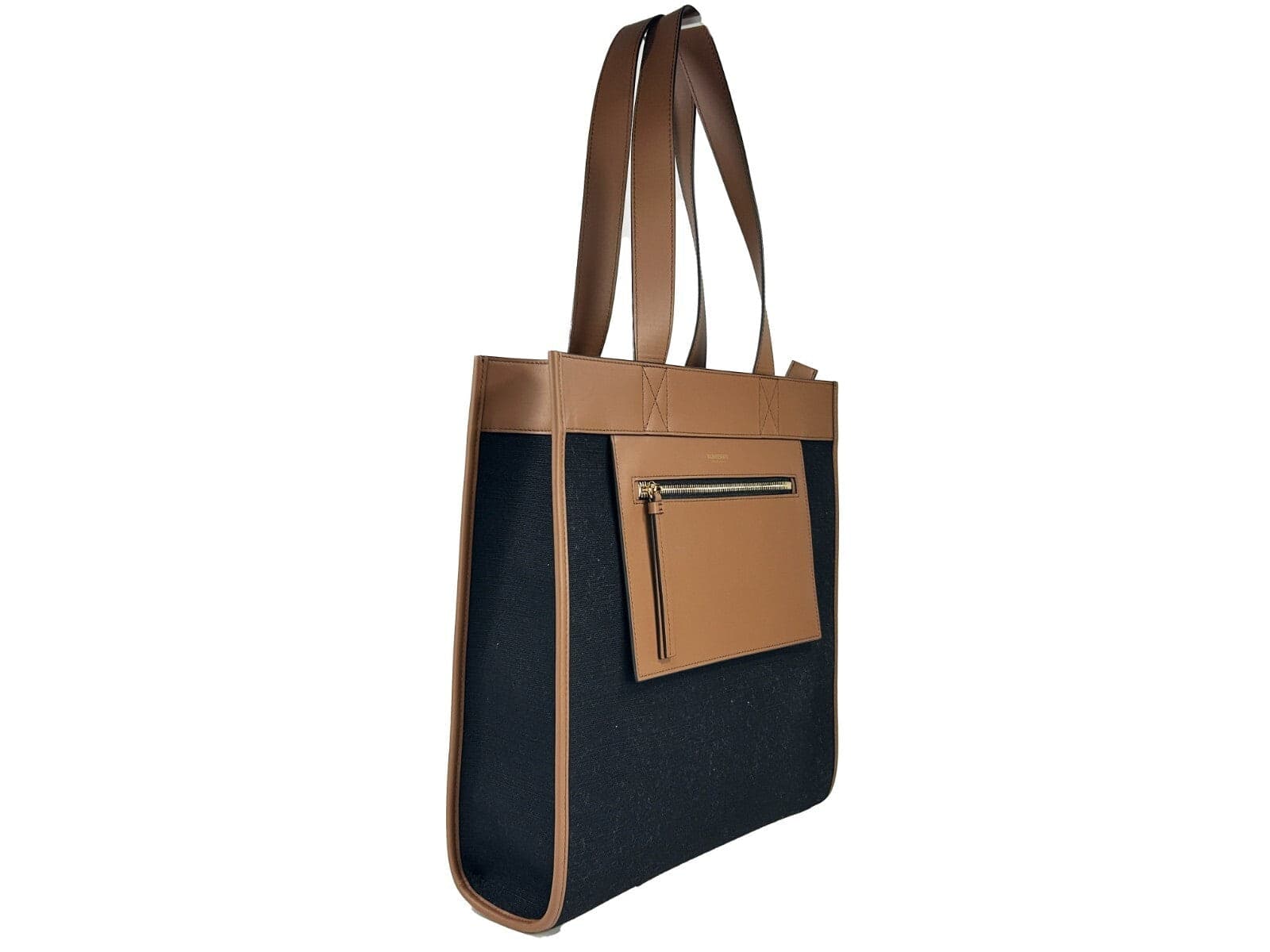 Burberry Small Pocket Tote Manzon Bag Purse - 2