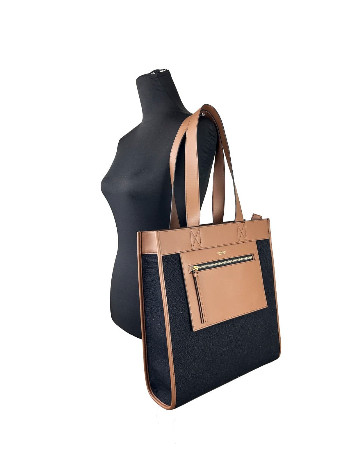 Burberry Small Pocket Tote Manzon Bag Purse - 4