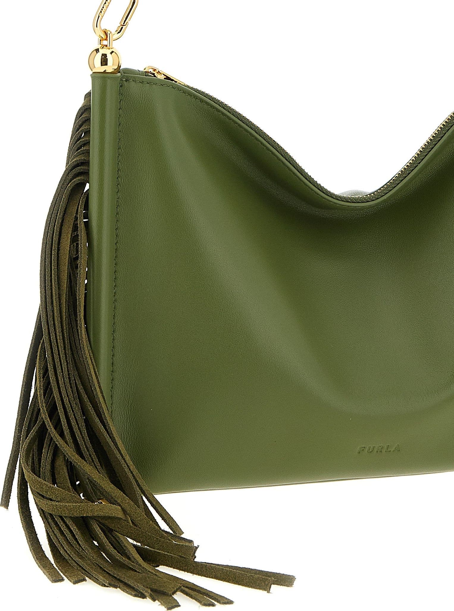 Bicolor Lamb Leather Shoulder Bag - 3