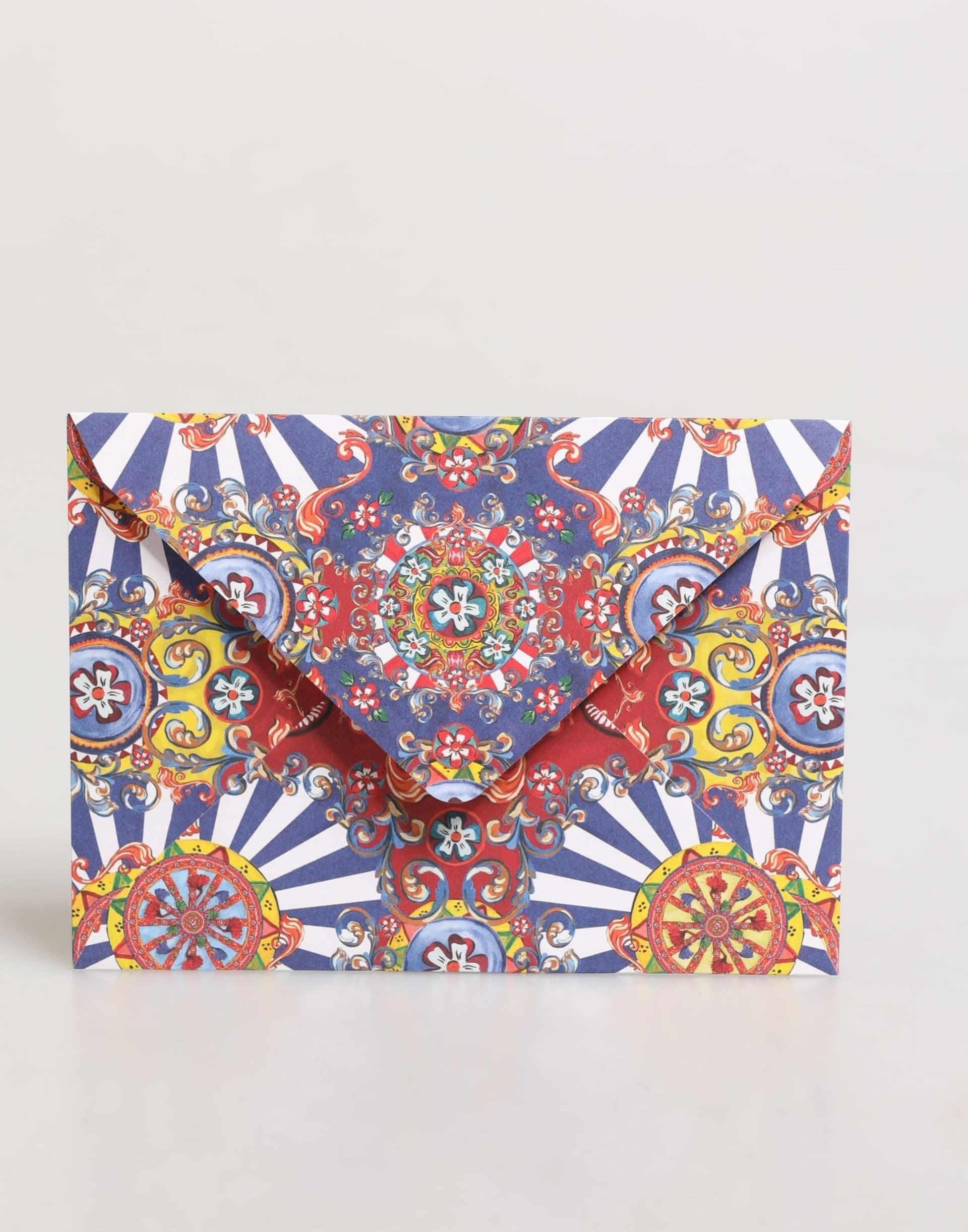 Multicolor Carretto Siciliano Envelope Post Card Holder - 2