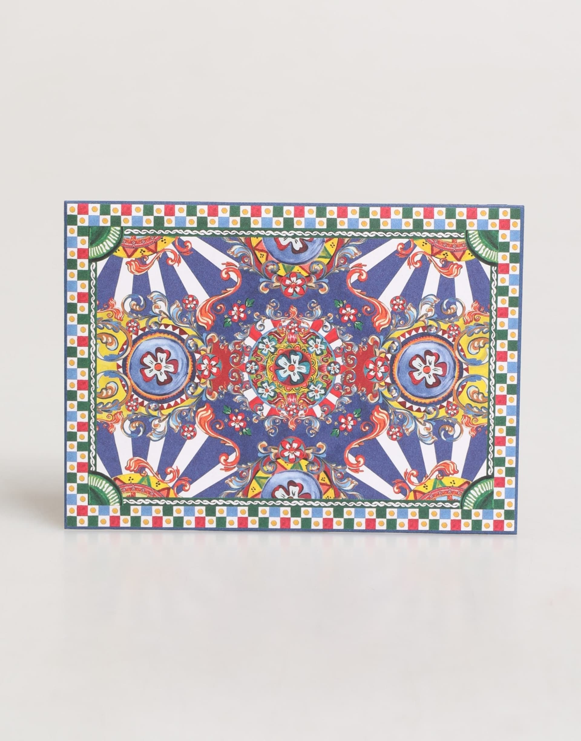 Multicolor Carretto Siciliano Envelope Post Card Holder - 3