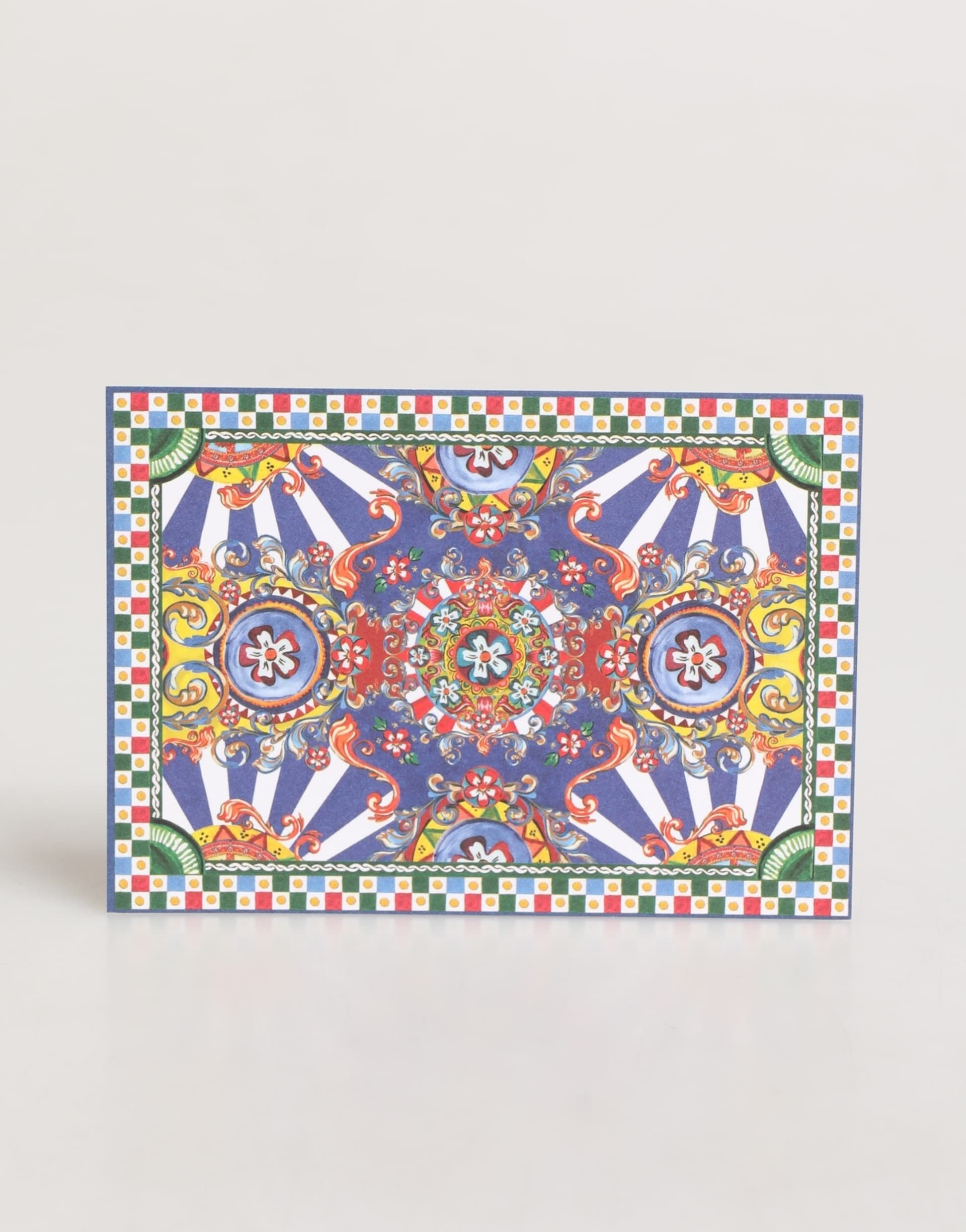 Multicolor Carretto Siciliano Envelope Post Card Holder - 4