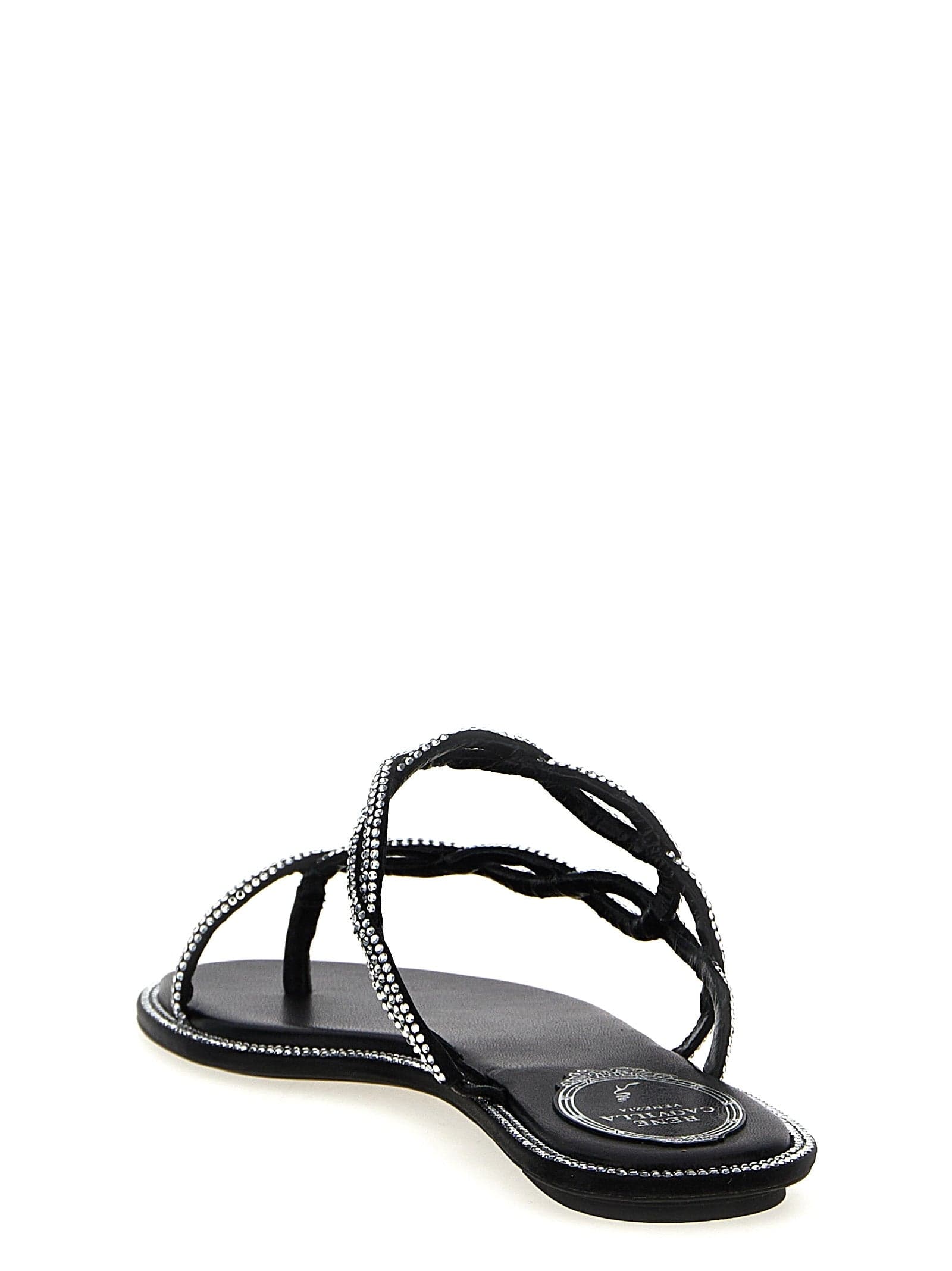 Black Satin Slides - 3