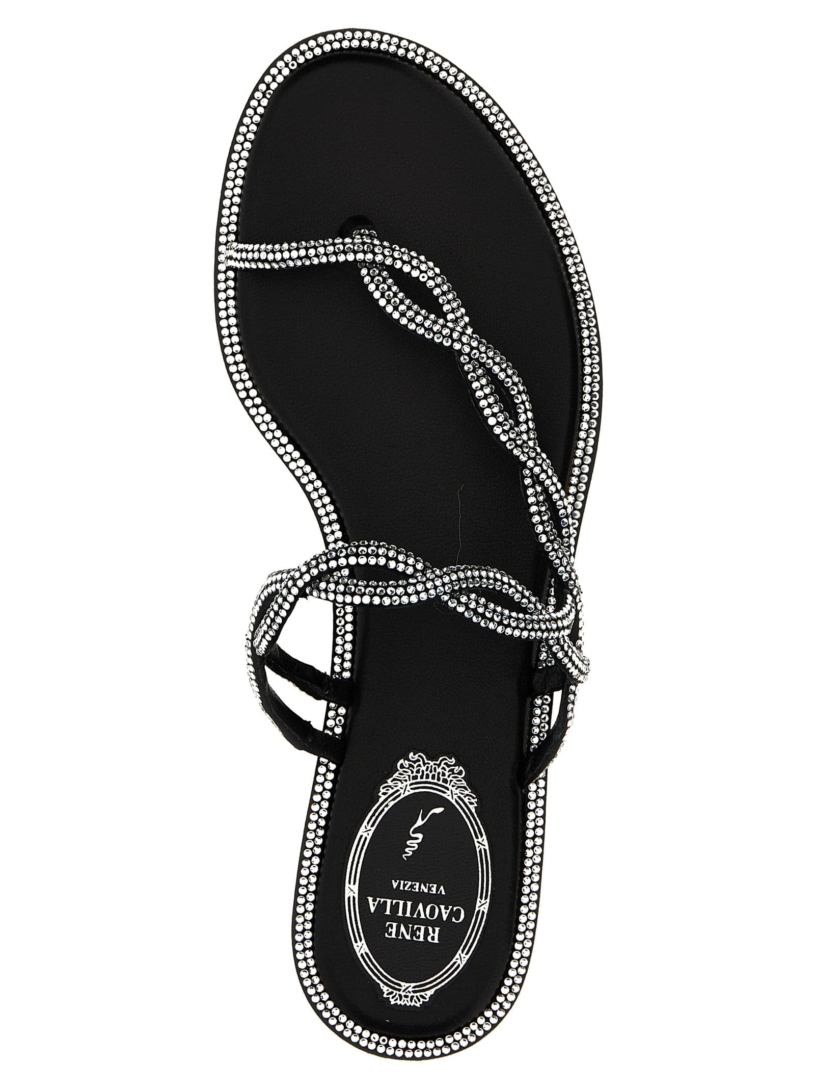 Black Satin Slides - 4