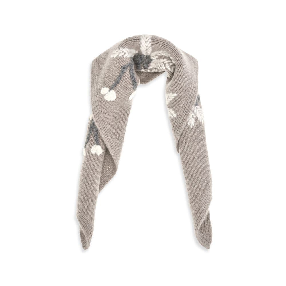 Beige Wool Oves Aries Scarf - 2
