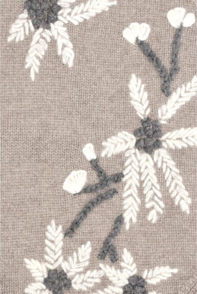 Beige Wool Oves Aries Scarf - 3