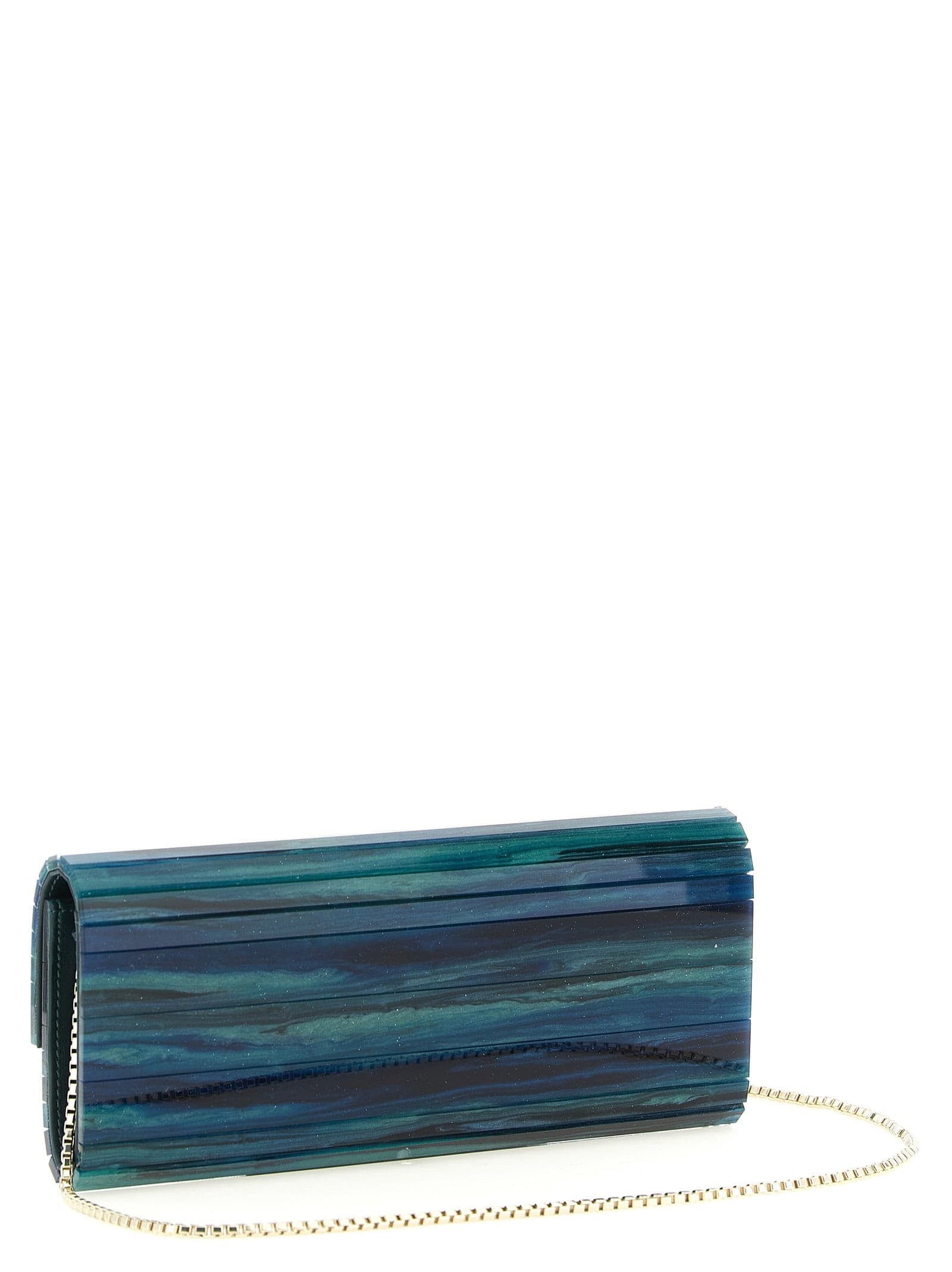 Bicolor Polyester Clutch Bag - 2