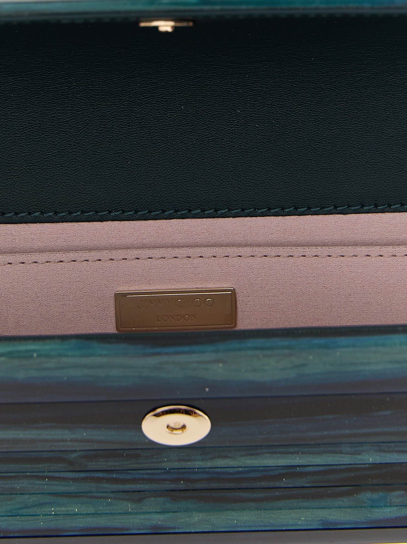 Bicolor Polyester Clutch Bag - 4