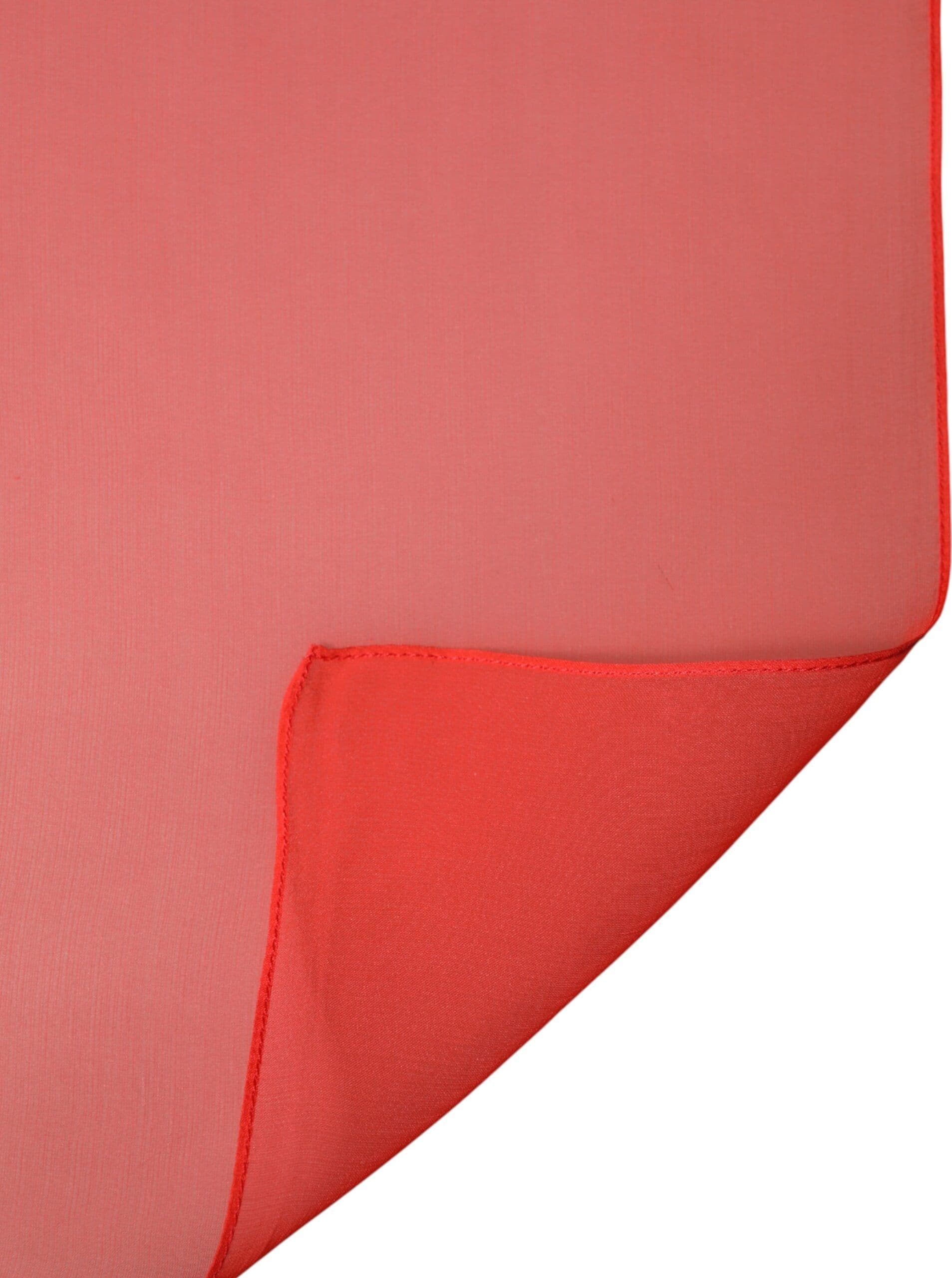 Red Stole Silk Neck Wrap Shawl Scarf - 2