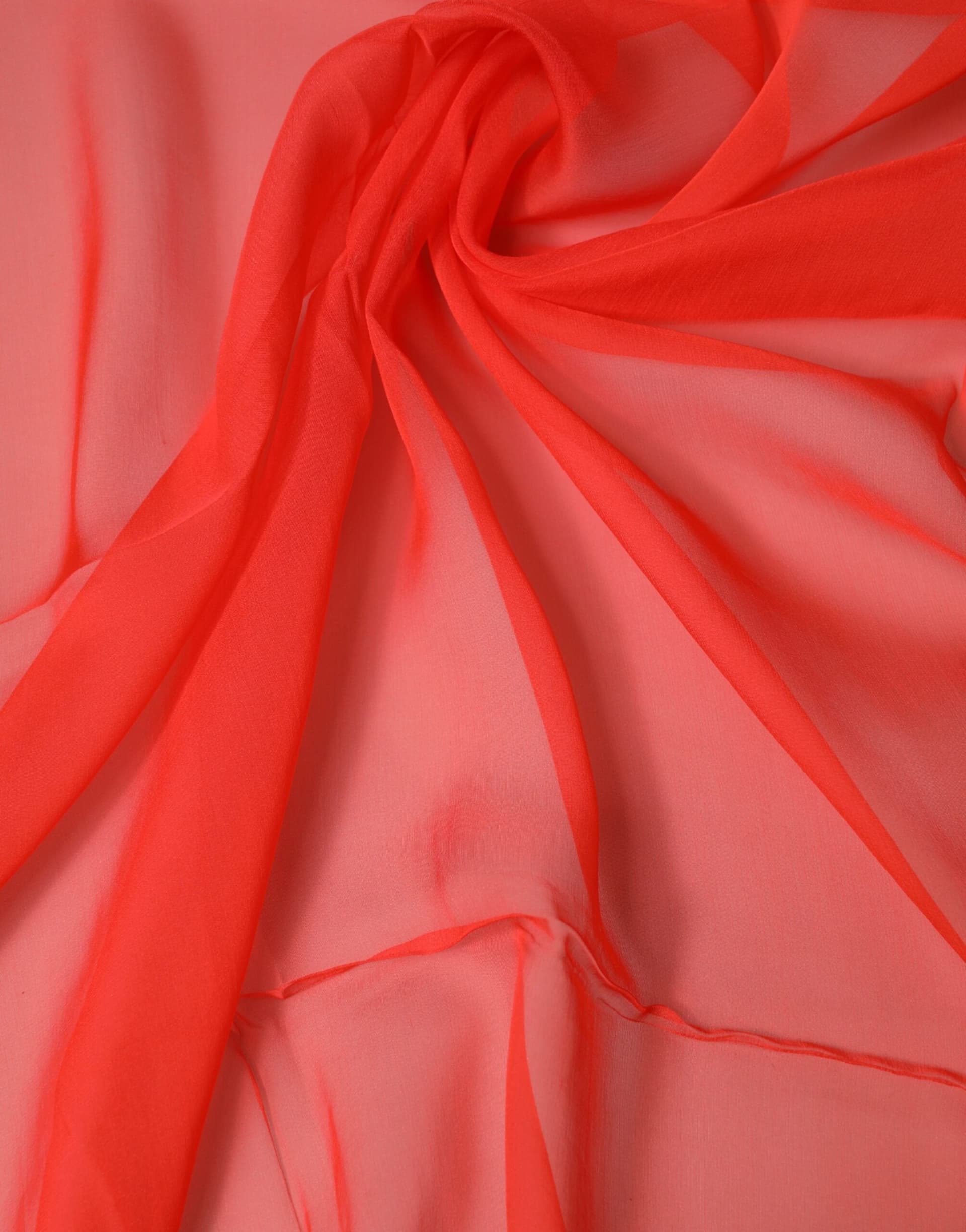 Red Stole Silk Neck Wrap Shawl Scarf - 3
