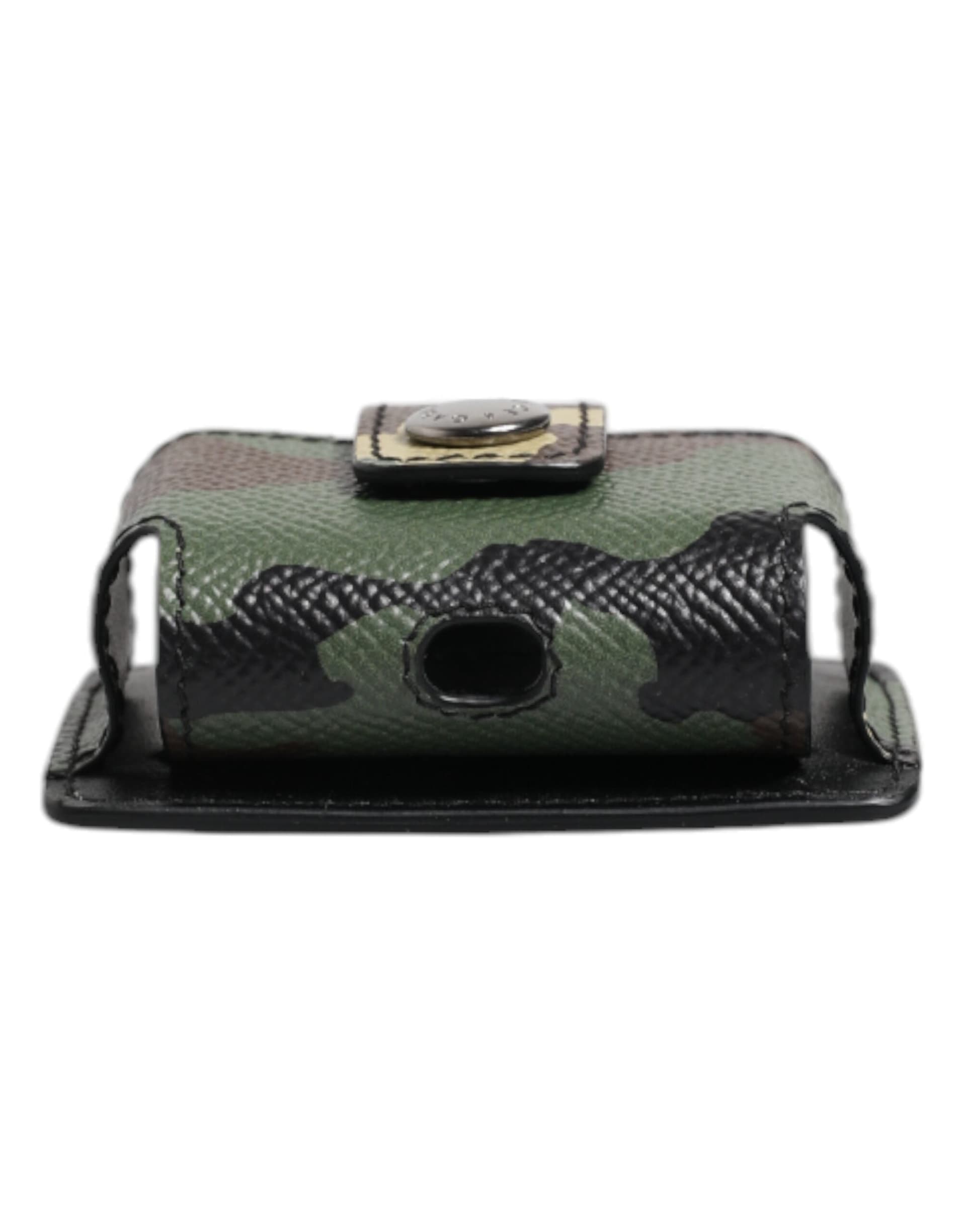 Multicolor Camouflage Leather Airpods Case - 4