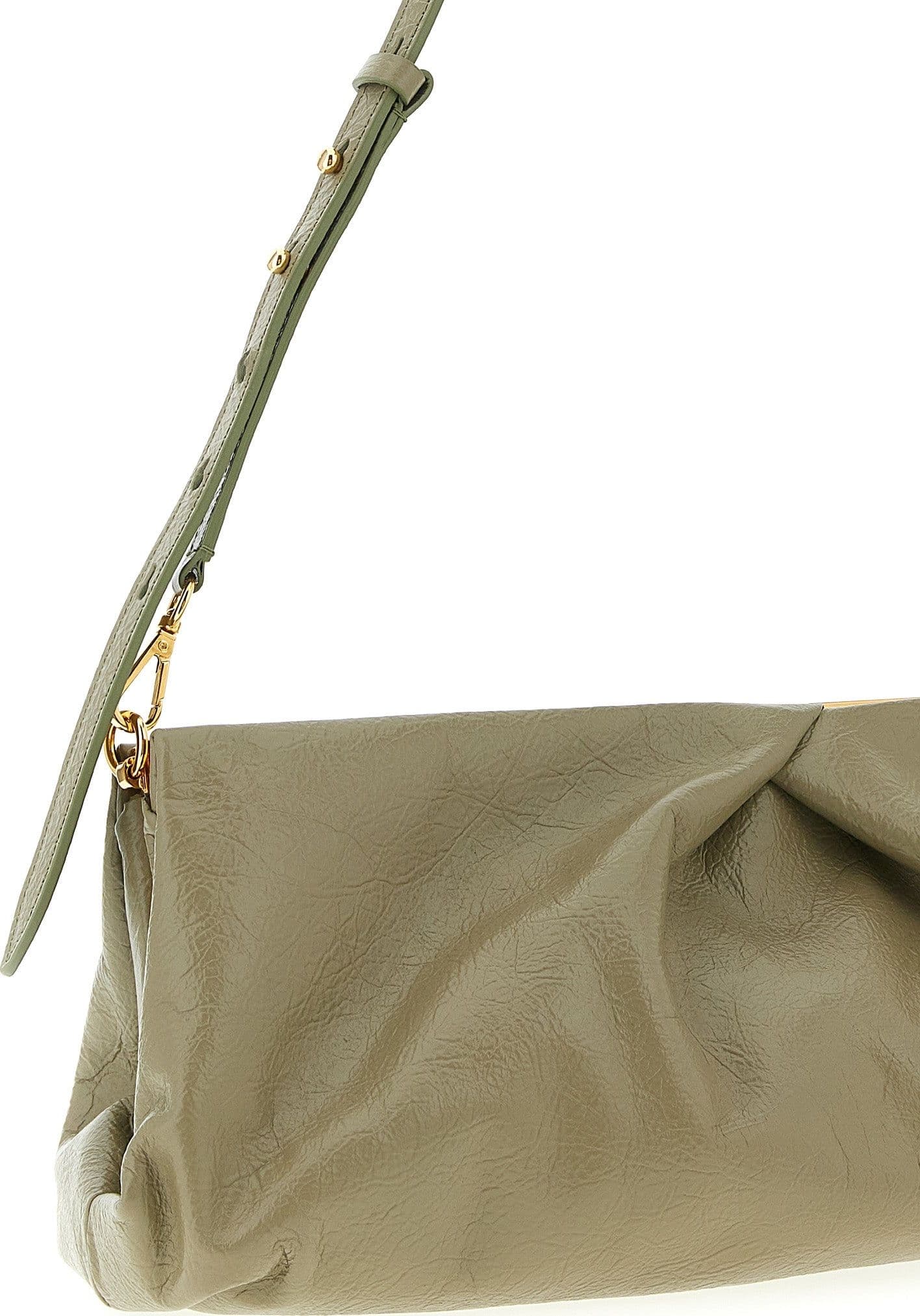 Bicolor Calfskin Clutch Bag - 3