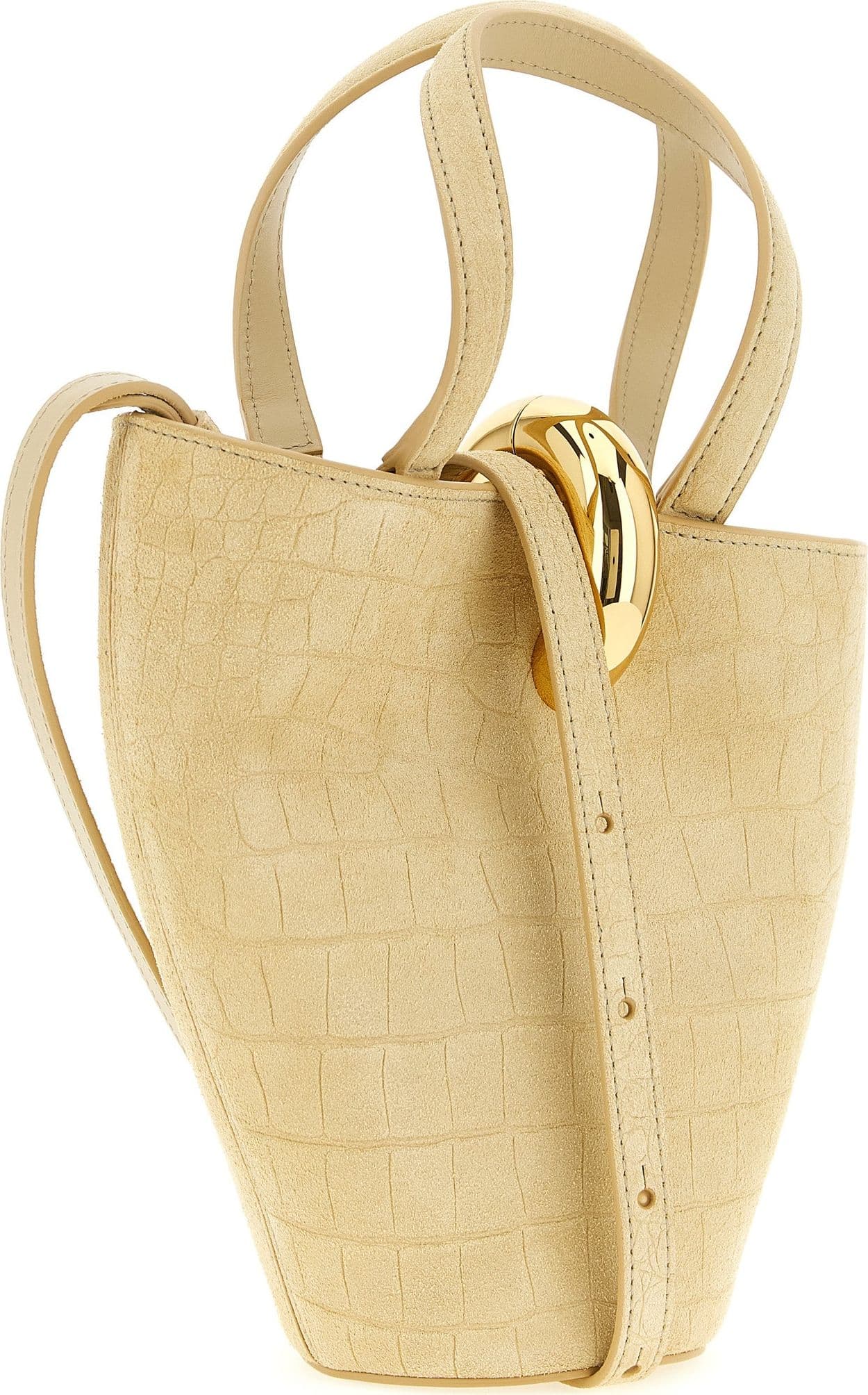 Beige Calfskin Handbag - 2