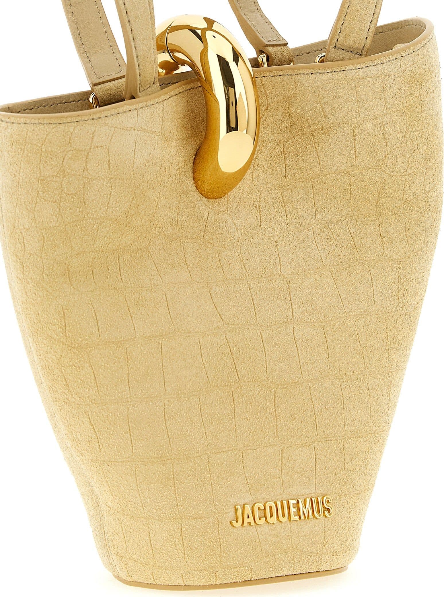 Beige Calfskin Handbag - 3