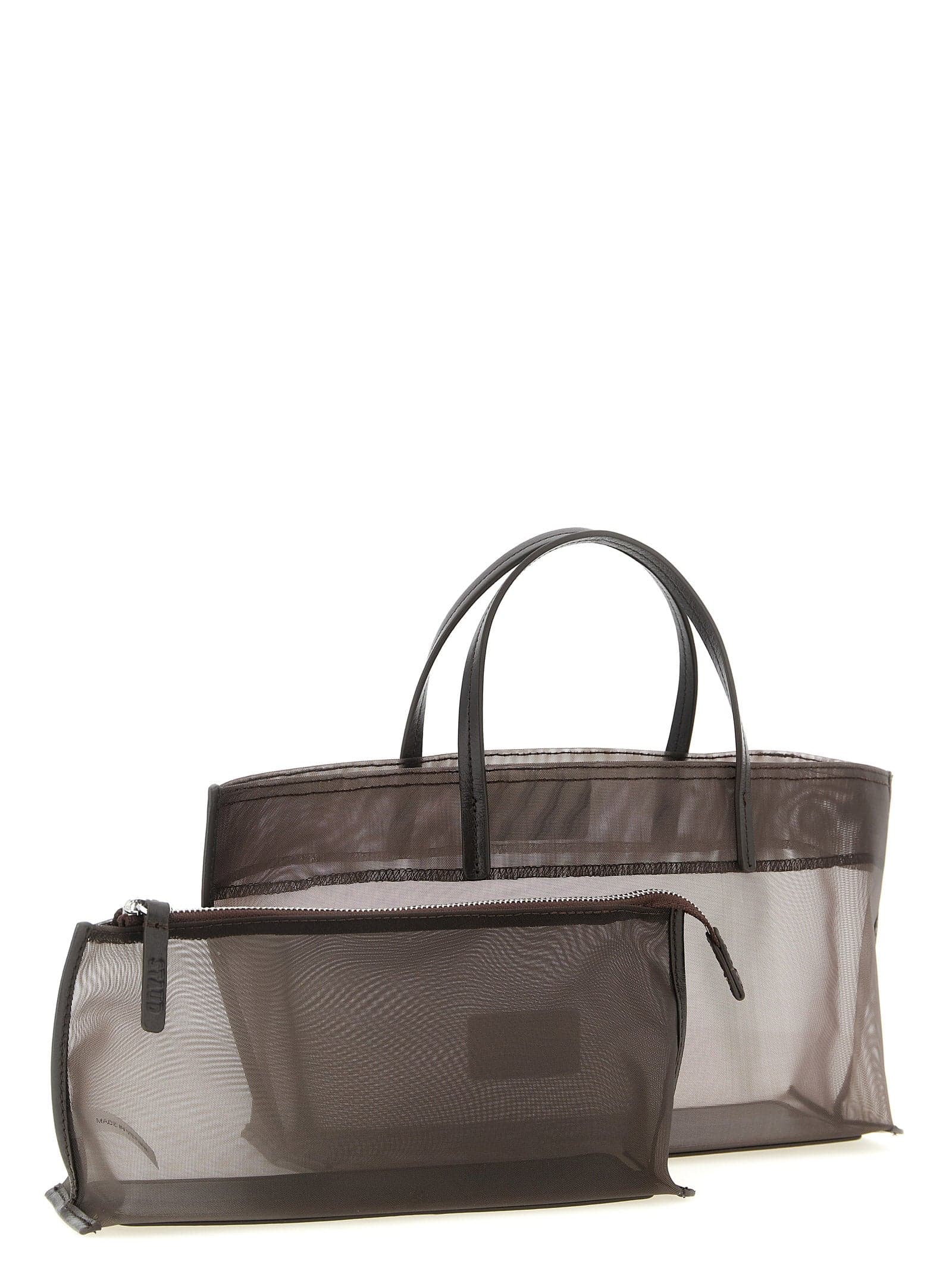 Brown Polyamide Tote Bag - 3