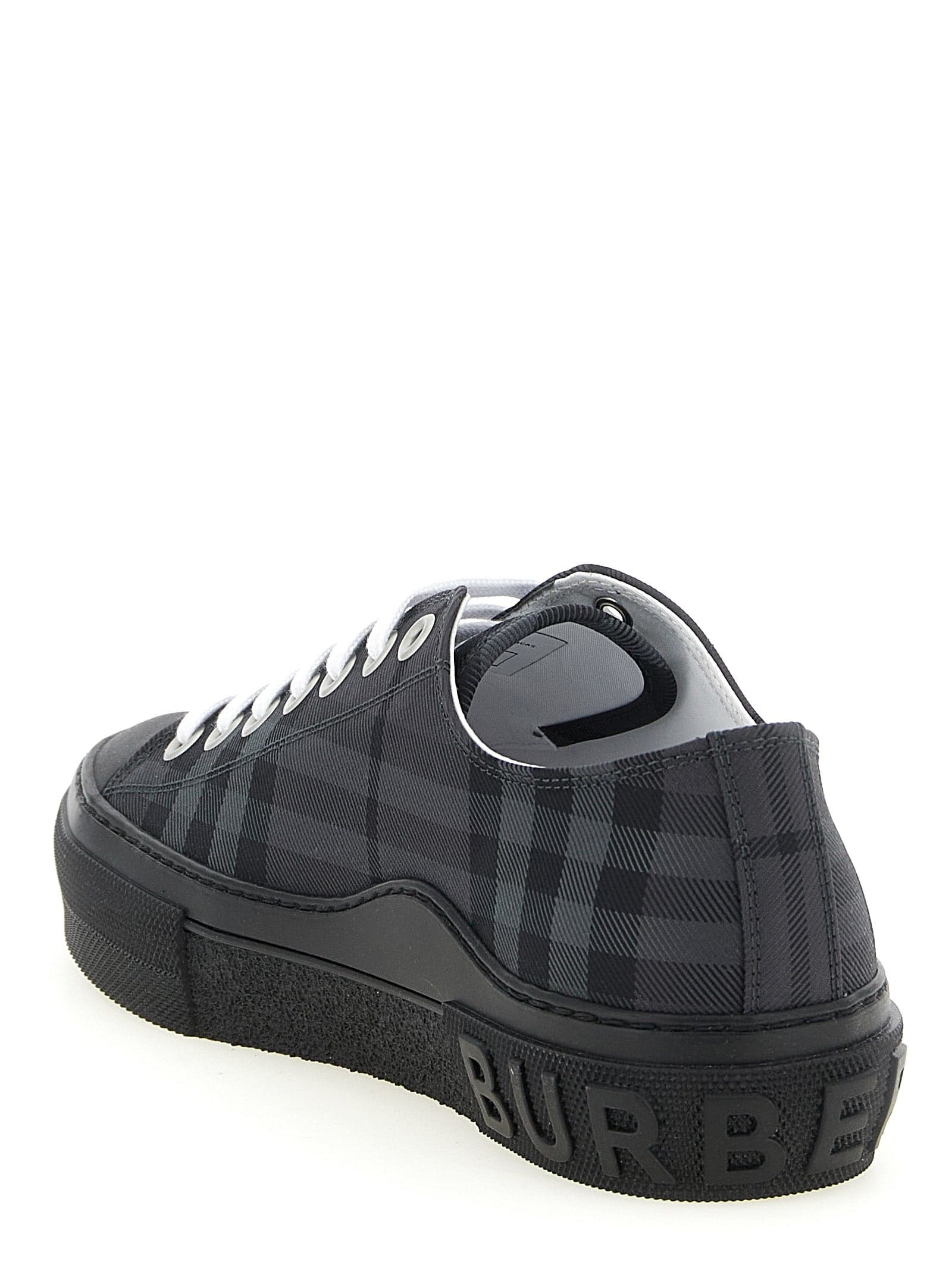 Gray Polyamide Low Top Sneakers - 3