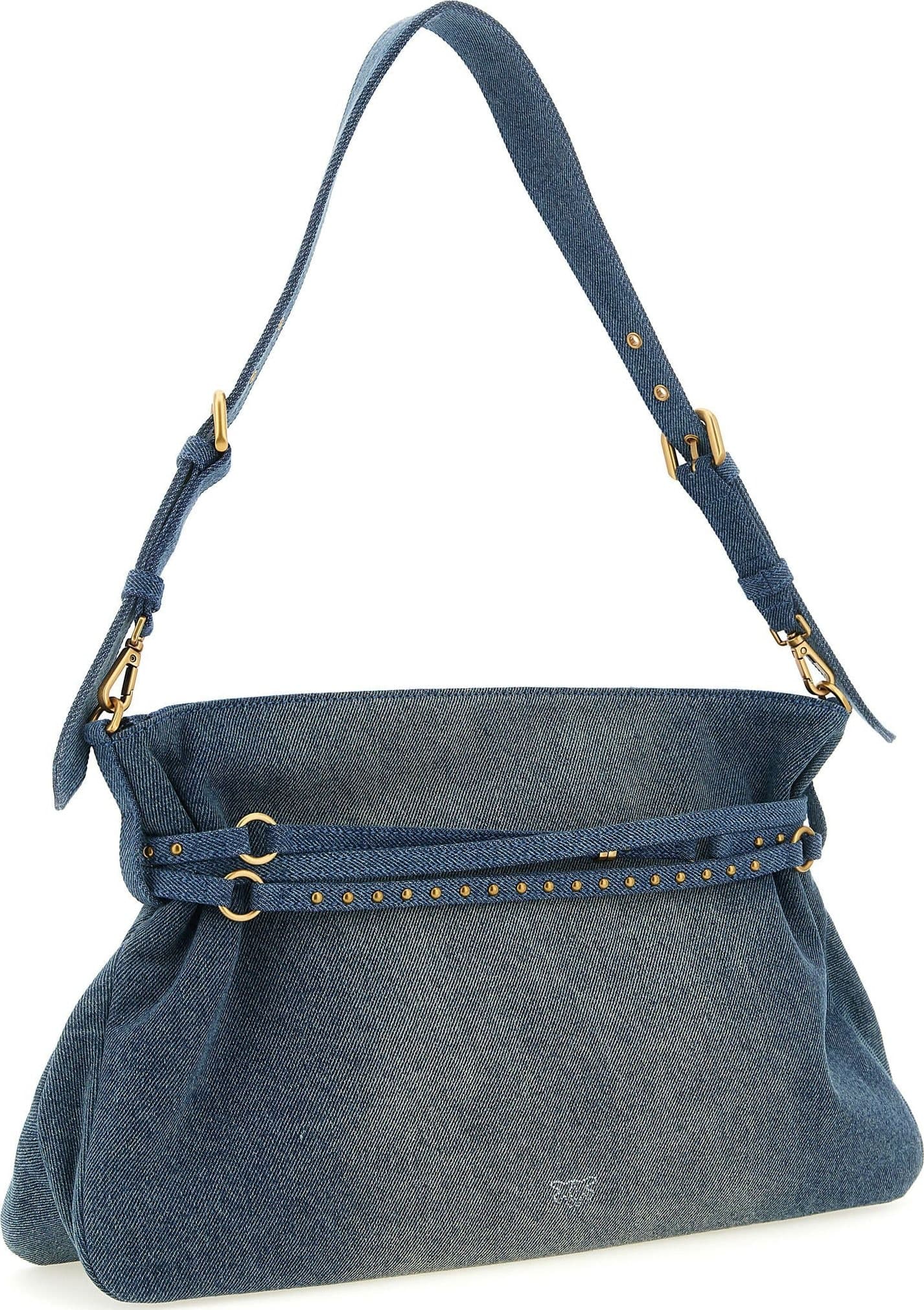 Blue Cotton Shoulder Bag - 2
