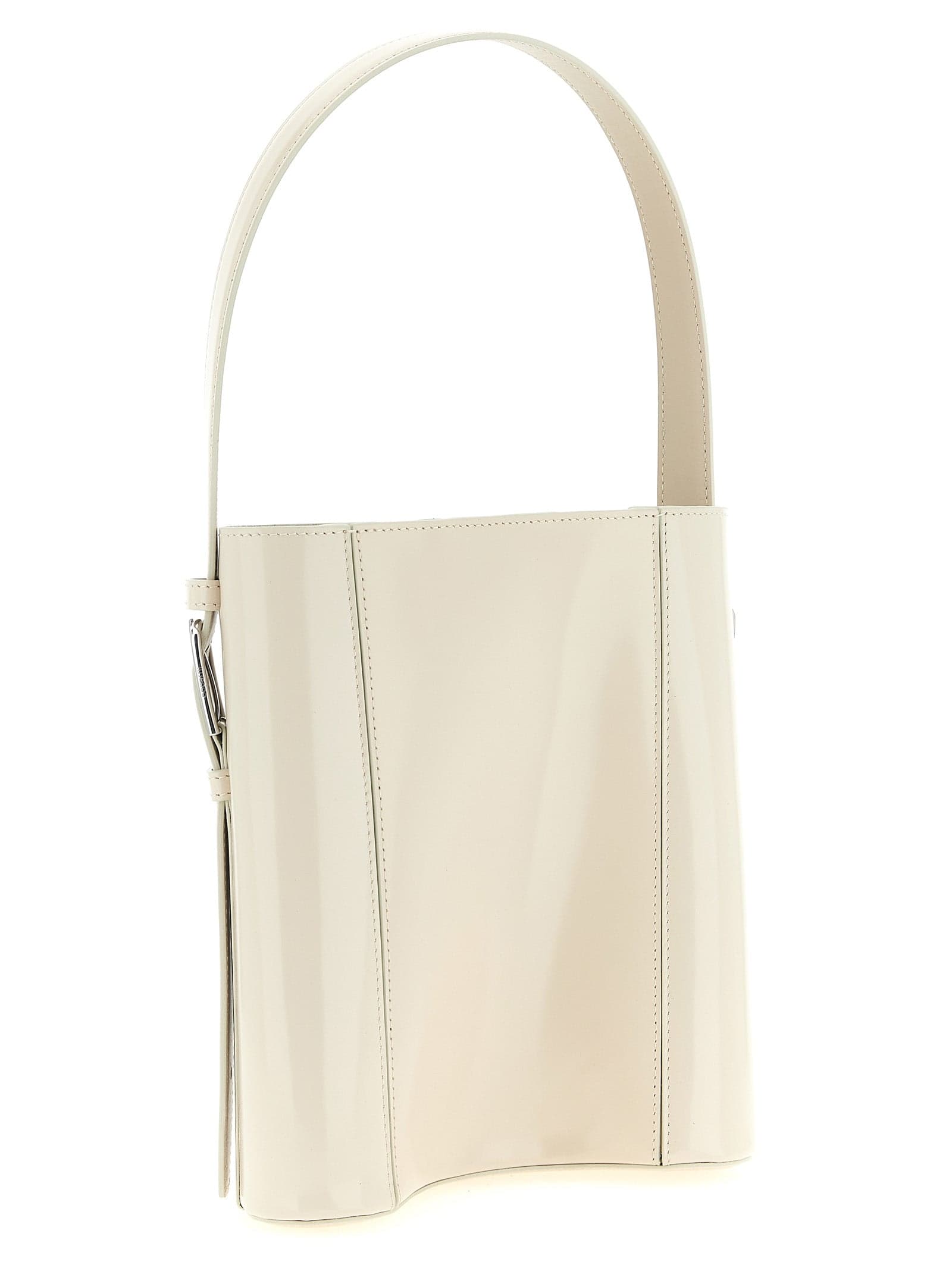 Beige Cowhide Shoulder Bag - 2