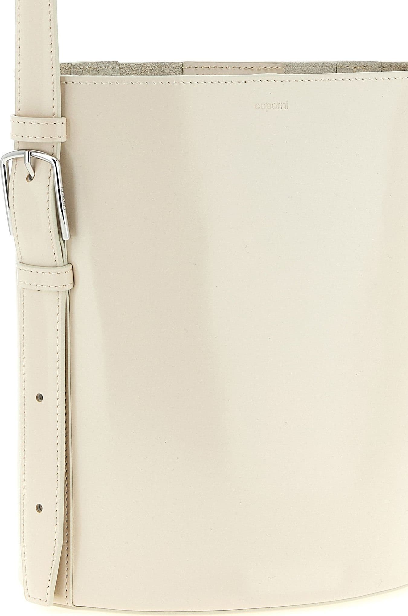 Beige Cowhide Shoulder Bag - 3