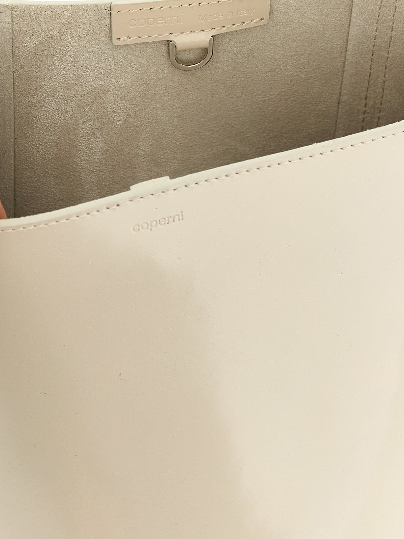 Beige Cowhide Shoulder Bag - 4